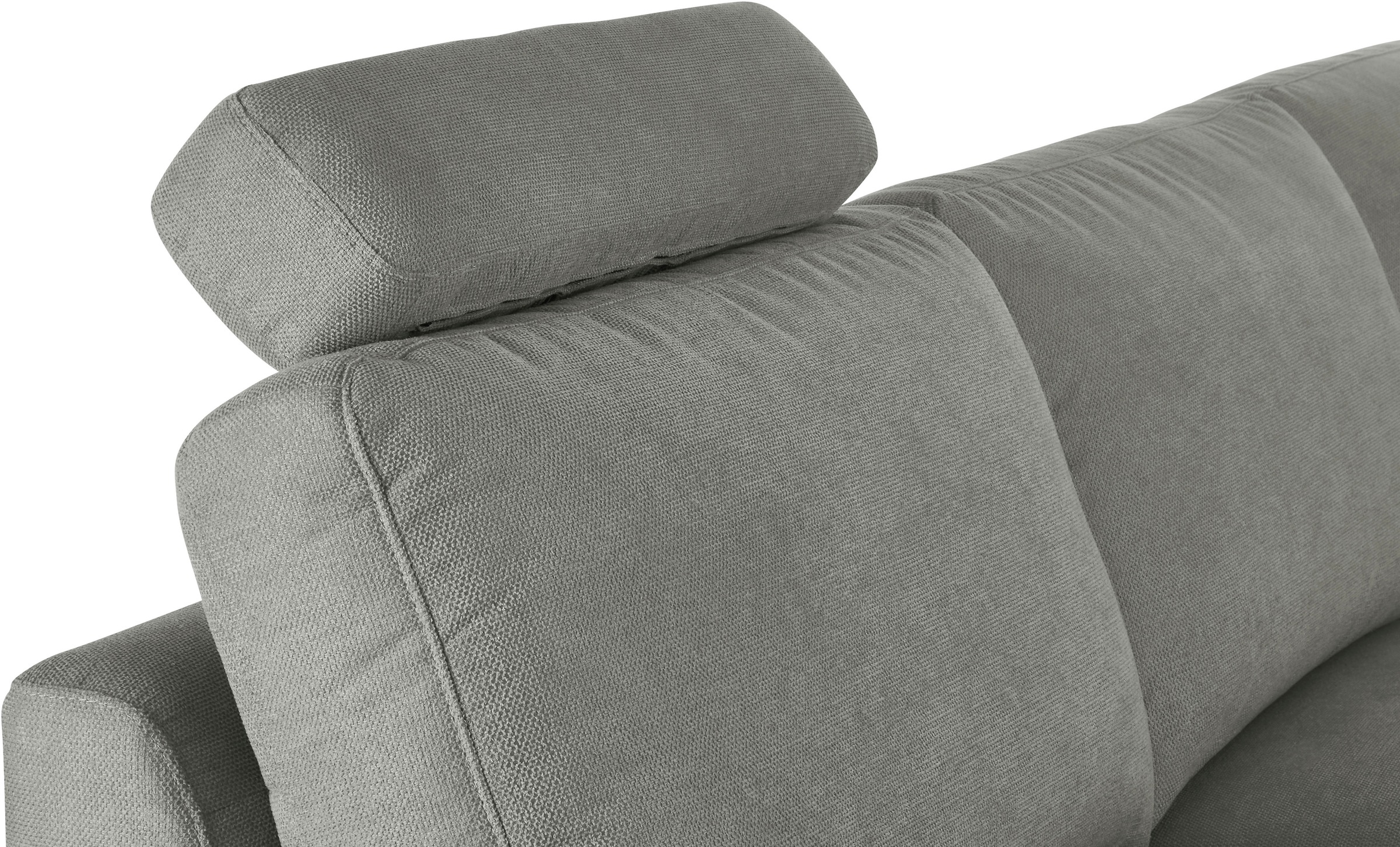 3C Candy Ecksofa »Lecce, wahlweise PUR-Schaumstoff oder Tonnentaschenfederkern«, Bett im 2,5-Sitzer, teilmotorische Schlaffunktion im Longchair, L-Form