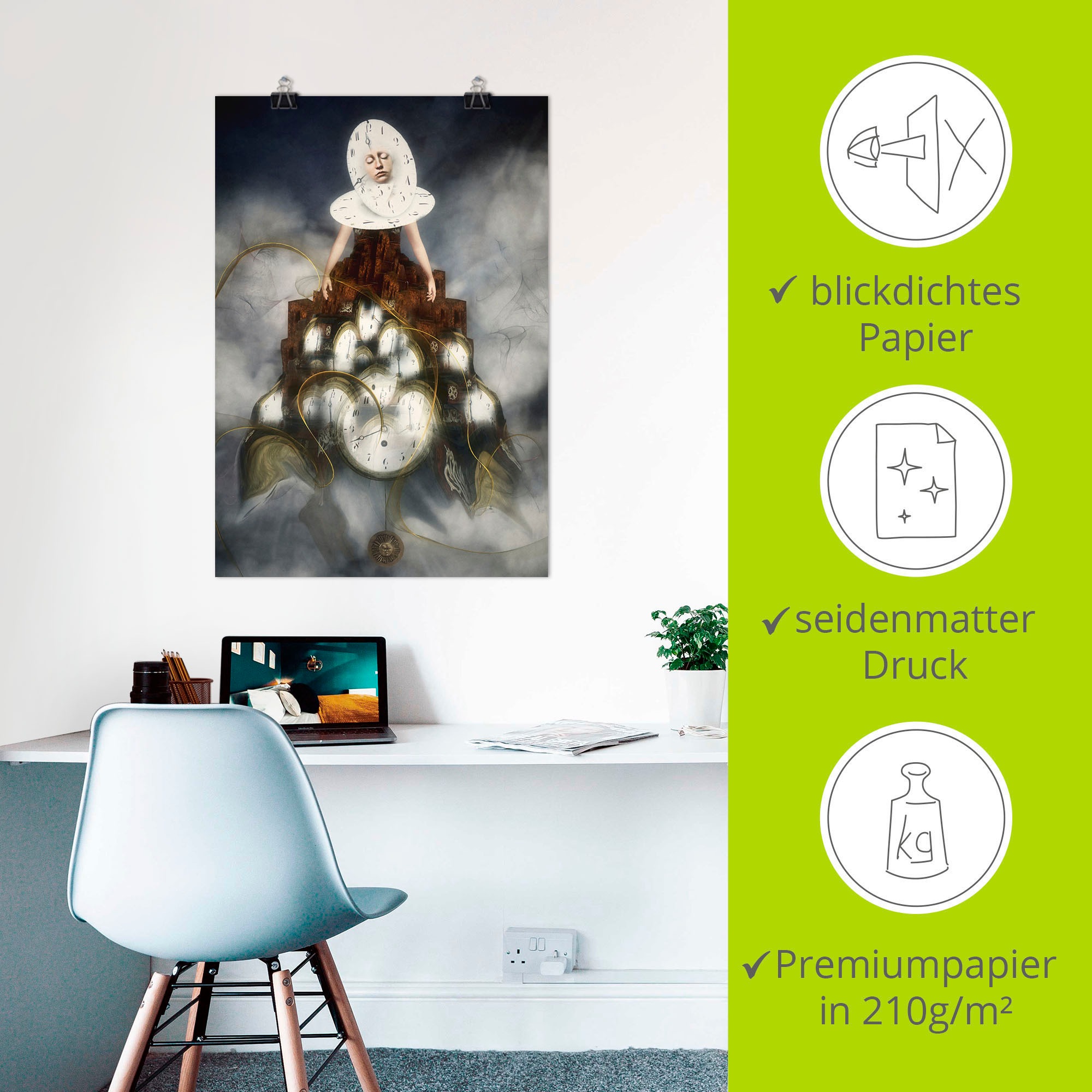 Artland Wandbild »Langeweile«, klassische Fantasie, (1 St.), als Alubild, Leinwandbild, Wandaufkleber oder Poster in versch. Größen