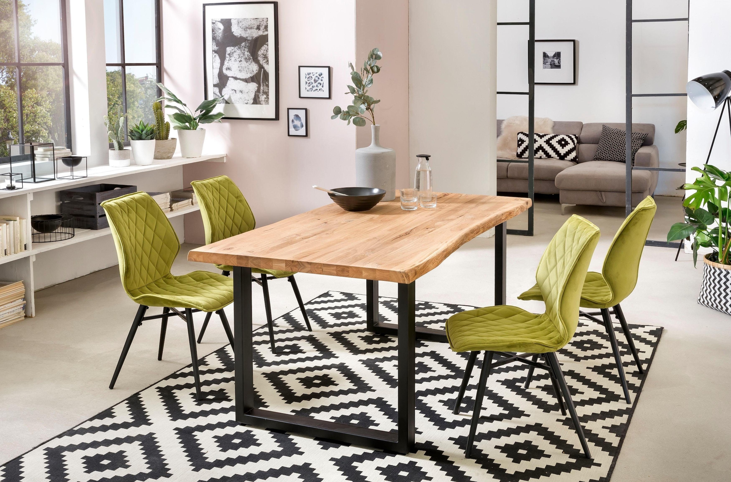 6. Bild von Home affaire Esstisch »Tristan«, mit Baumkante
