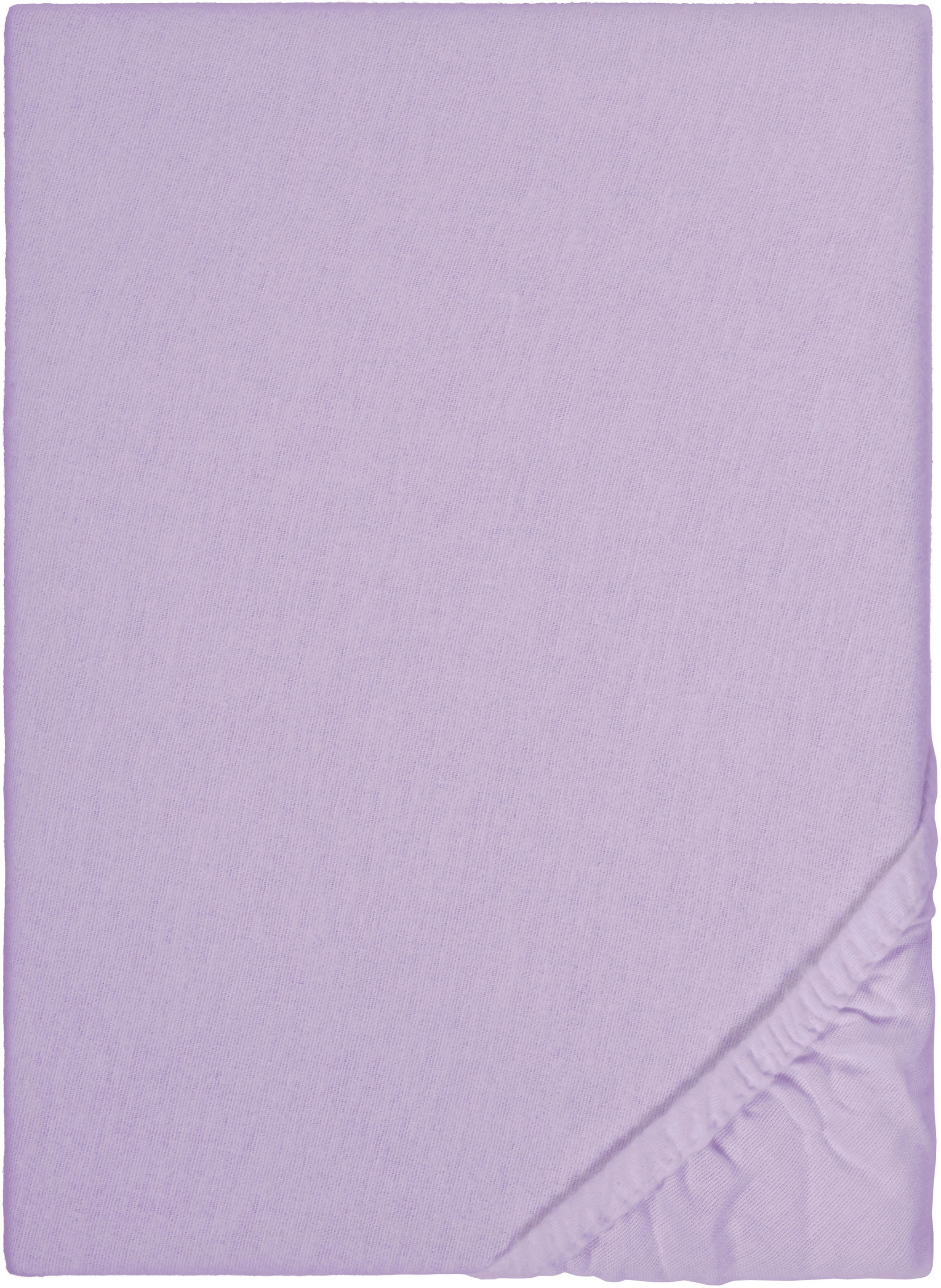 Biberna Spannbettlaken »Biber in Gr. 90x200, 140x200 oder 180x200 cm«, aus günstig online kaufen