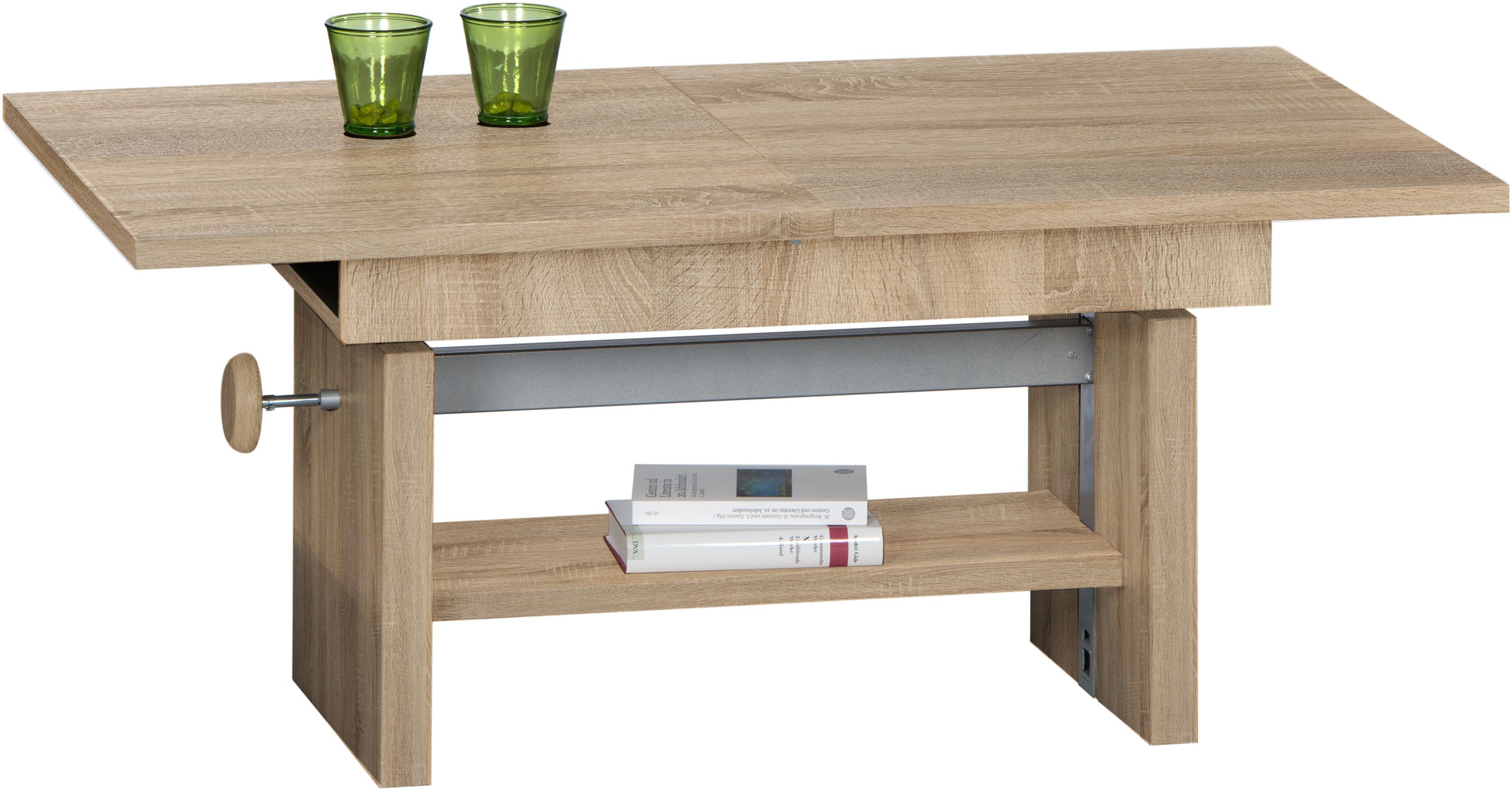 Stolkom Couchtisch »Event höhenverstellbar, ausziehbar, BxHxT 110-150x48-63 günstig online kaufen