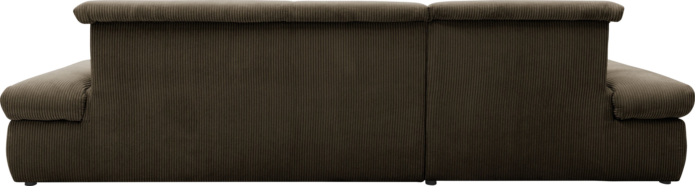 DOMO collection Ecksofa »Moric, L-Form, XXL-Sofa - Breite 300cm«, wahlweise mit Bettfunktion und Armteilverstellung, Cord