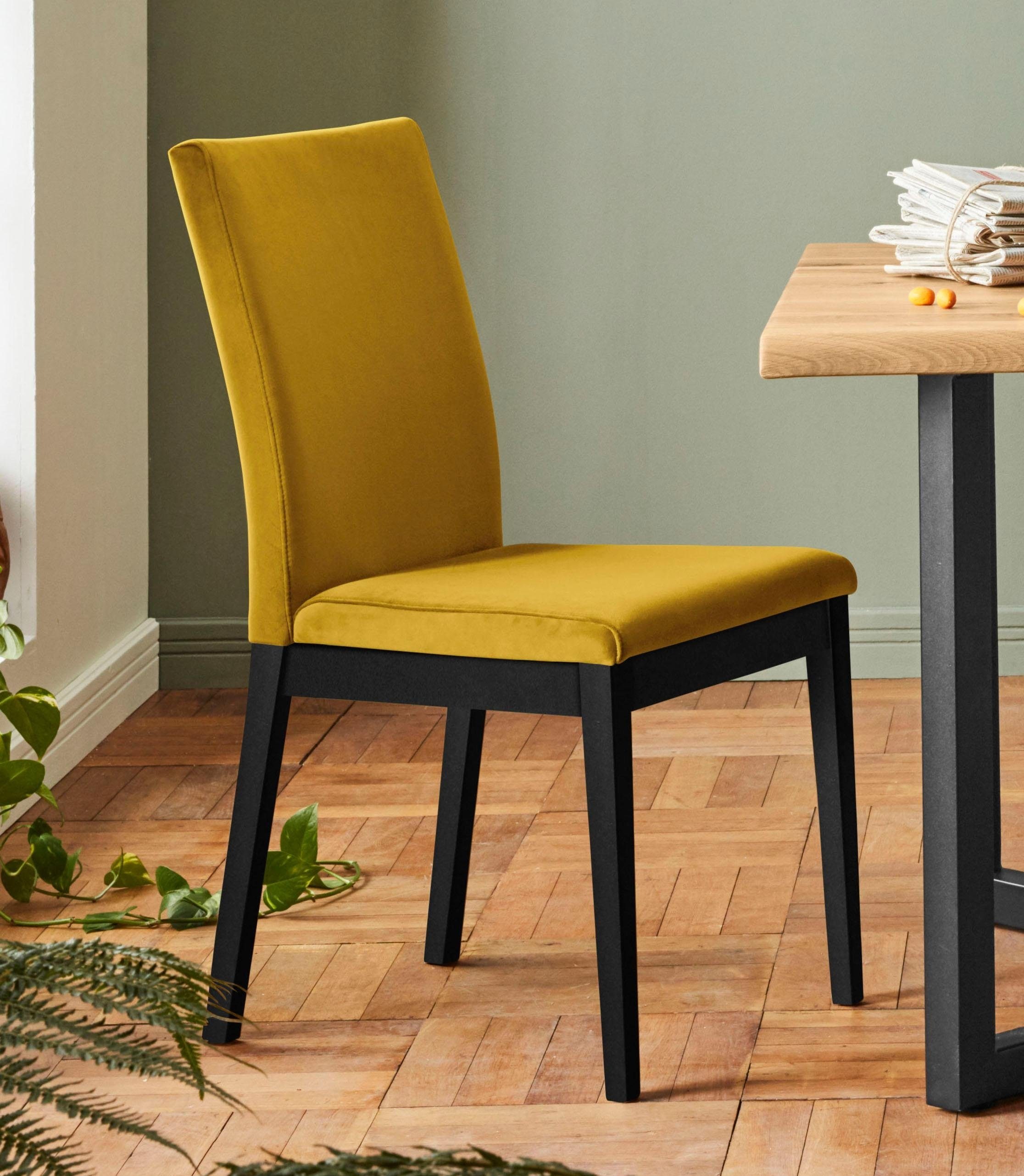 Home affaire Stuhl »Dendres«, (Set), 2 St., Luxus-Microfaser