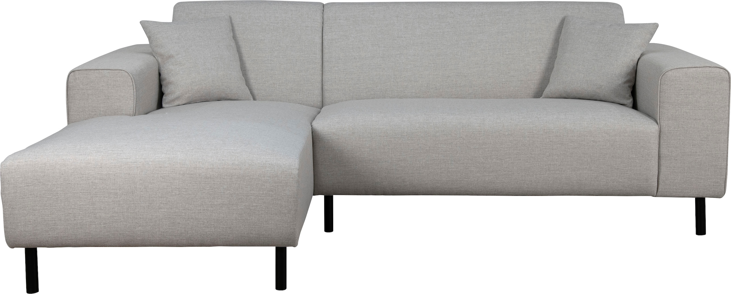 Home affaire Ecksofa »ARROS L-Form mit Wellenunterfederung, Maße B/T/H: 235/163/81 cm«, incl. Zierkissen, mit Recamiere rechts/links bestellbar, auch in Cord