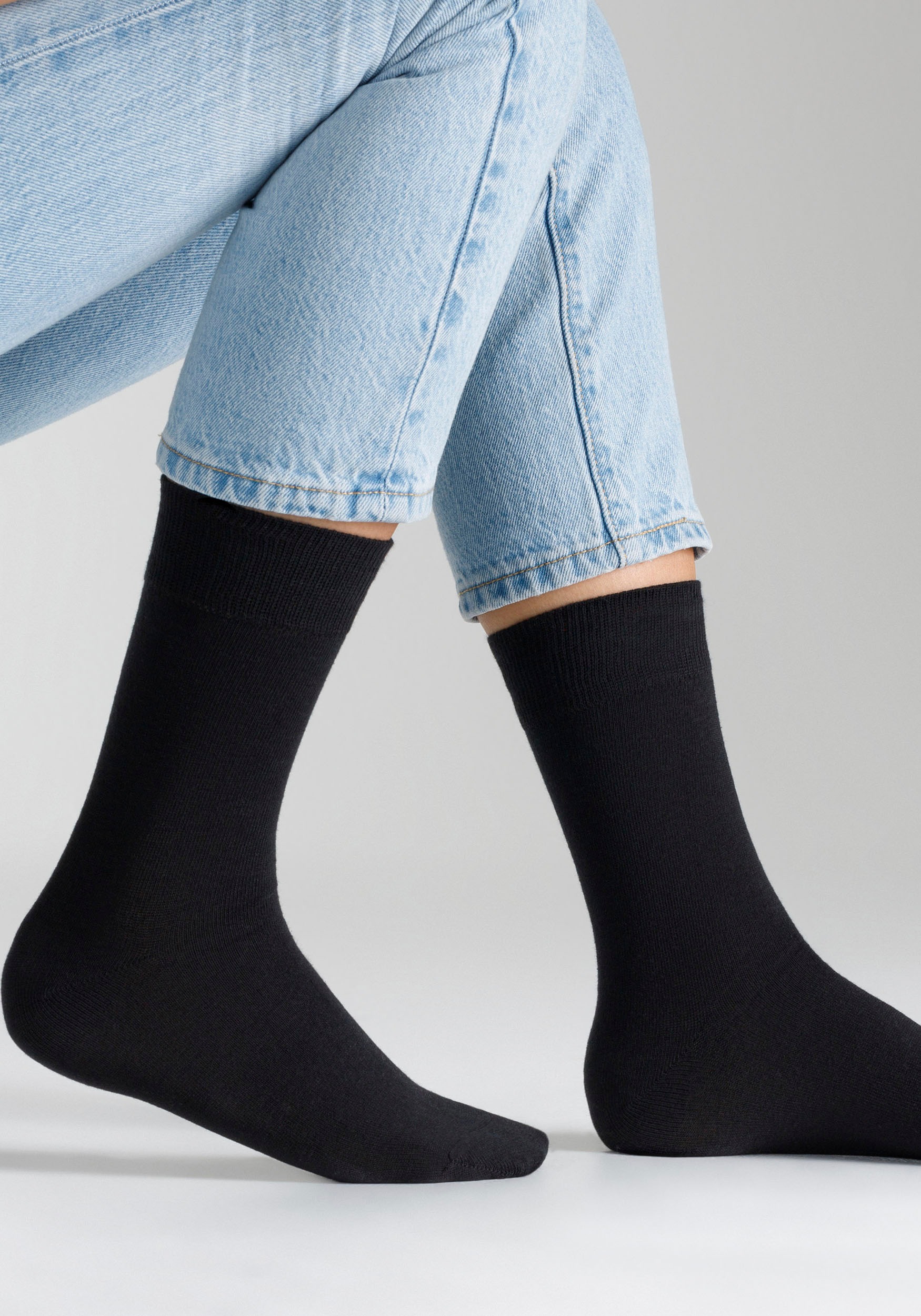 s.Oliver Socken »essentials«, (8 Paar), mit weichem Bund