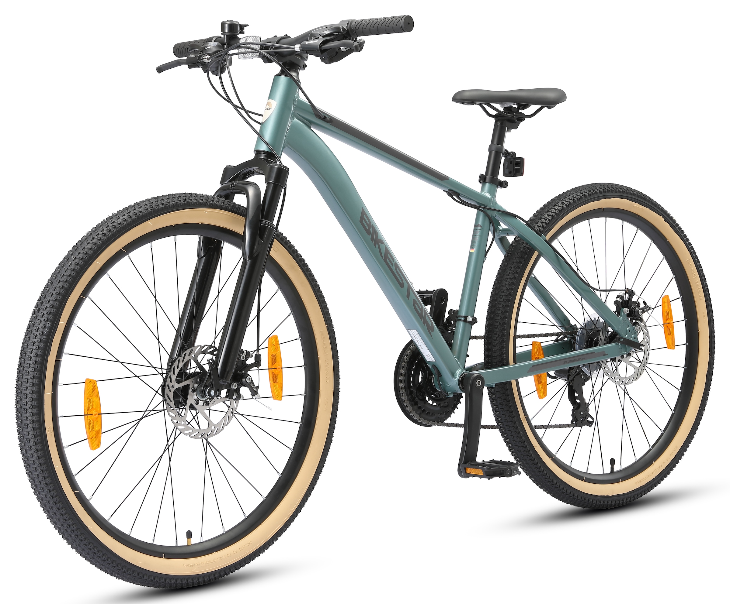 Bikestar Mountainbike 21 Gang Shimano RD-TY300 Schaltwerk Kettenschaltung für Damen und Herren, Kettenschaltung