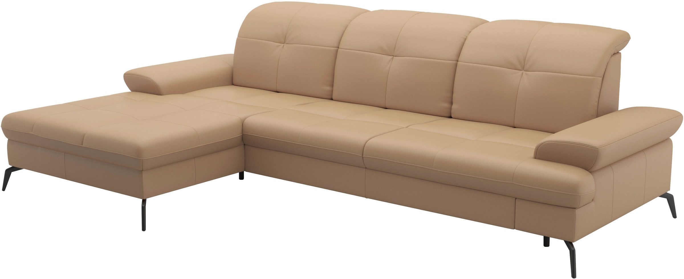 sit&more Ecksofa »Amica, L-Form, inkl. Sitztiefenverstellung & Armteilverstellung«, wahlweise mit Bettfunktion, Bettkasten und Kopfteiverstellung