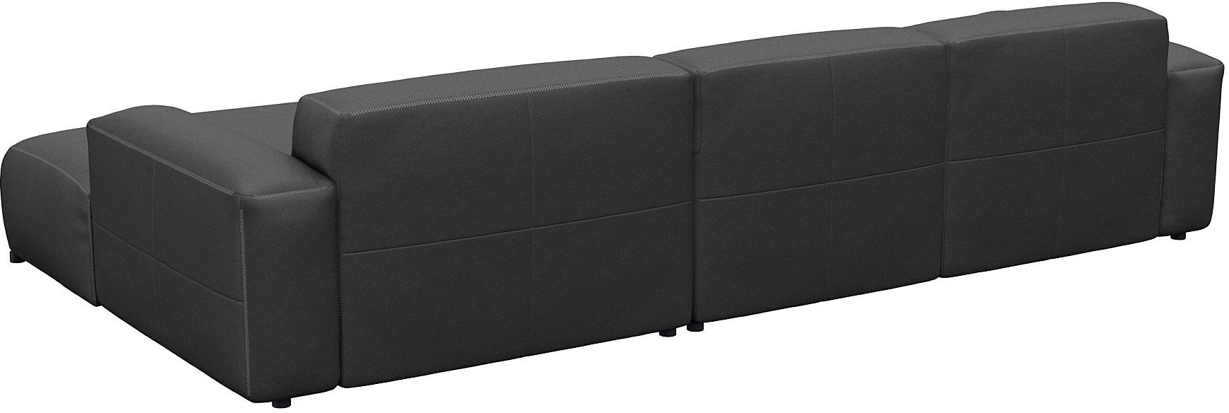 FLEXLUX Ecksofa »Lucera bequem und komfortabel durch hochwertigen Sitzaufbau, L-Form«, modern & anschmiegsam, Kaltschaum, Stahl-Wellenunterfederung