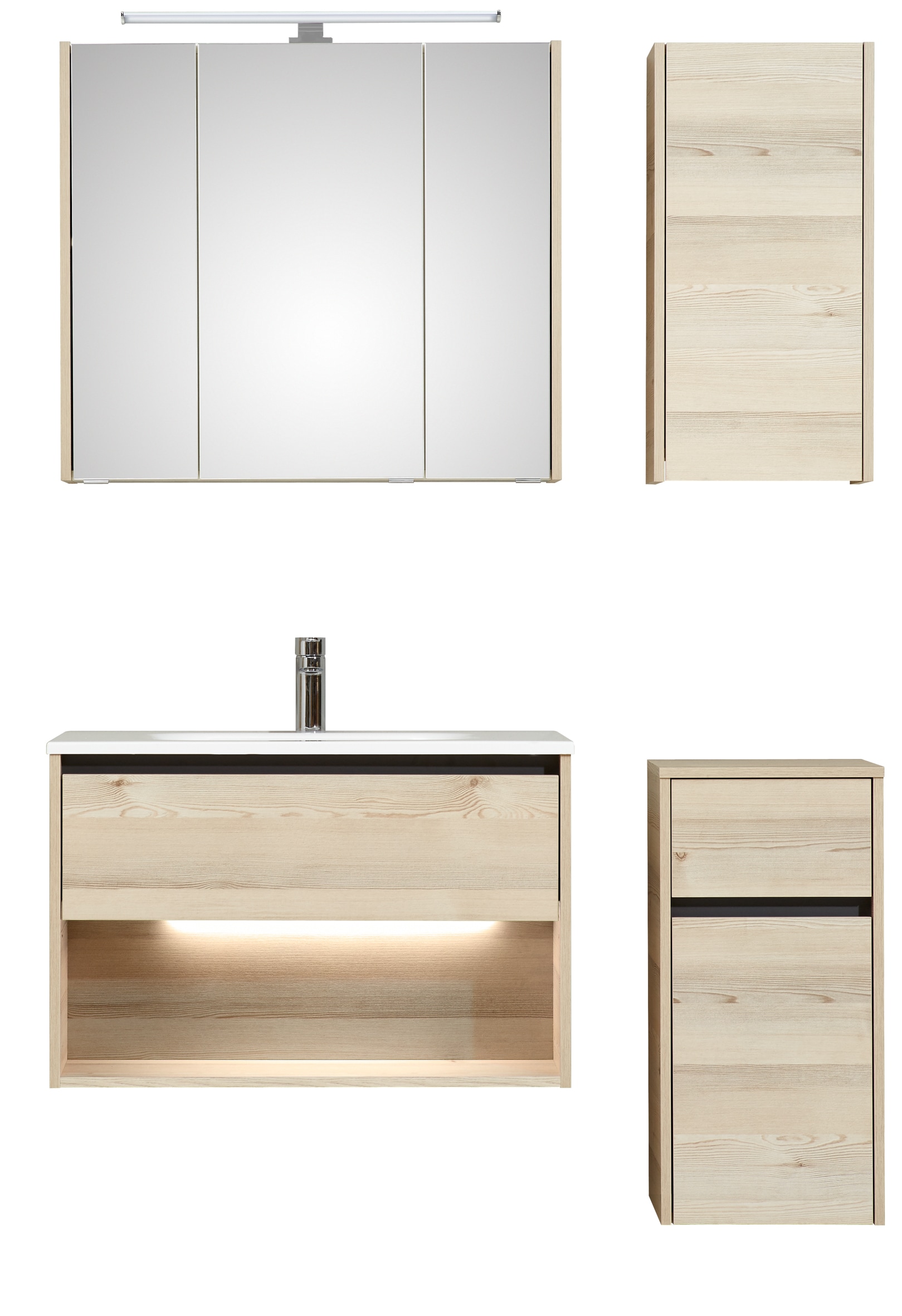 Saphir Badmöbel-Set »Quickset 393«, (Komplett-Set, 5 St.) günstig online kaufen