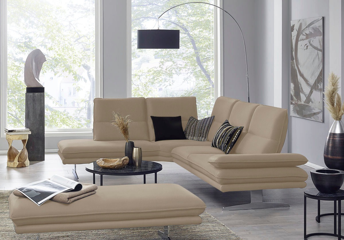 W.SCHILLIG Ecksofa »broadway, Designsofa, mit tollem Sitzkomfort, L-Form«, günstig online kaufen