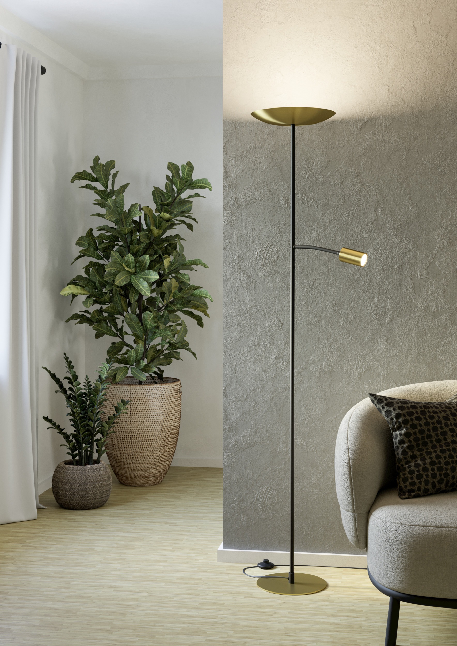 EGLO Stehlampe »CONIVARINO Stehlampe - Stahl - LED;LED - 26,5W;1X4W - IP20« günstig online kaufen