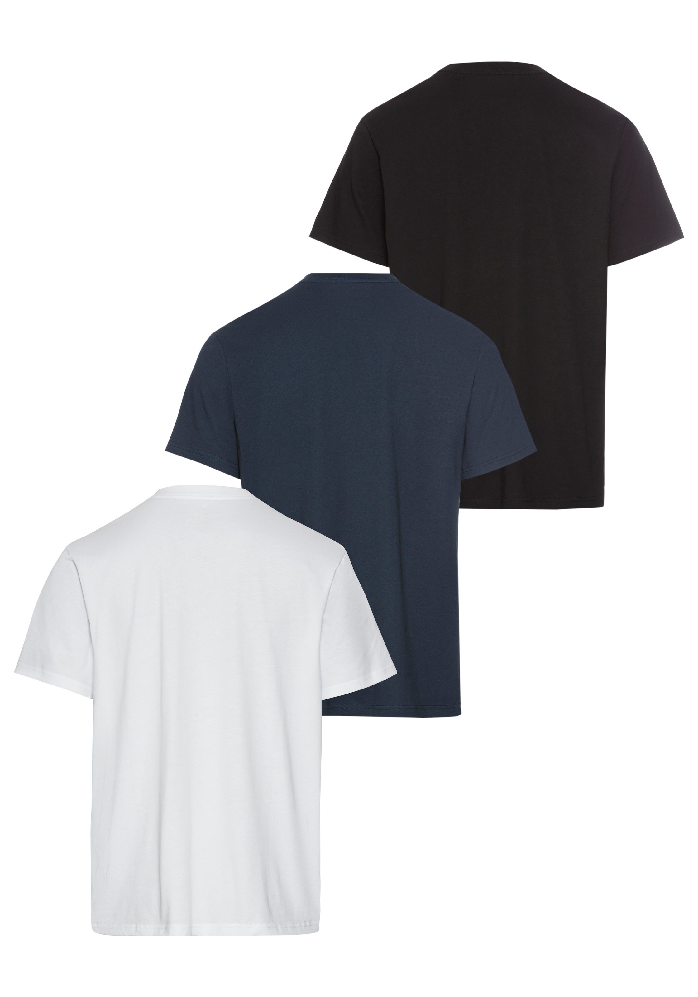 Quiksilver T-Shirt »OMNI QS SHORT SLEEVE TEE PACK3 YM«, (Spar-Set, 3 tlg.), Basic T-Shirt mit Logo