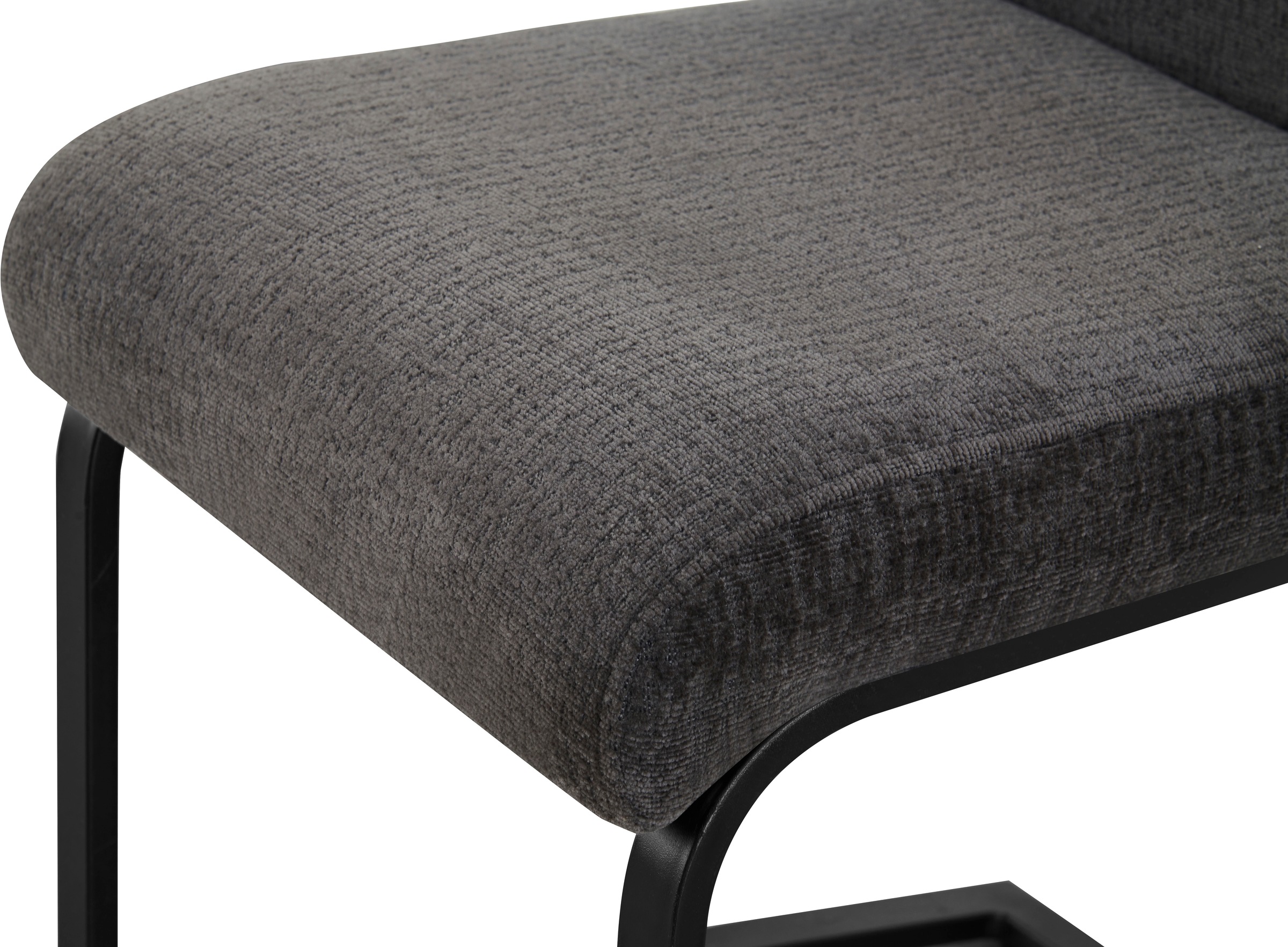 Home affaire Esszimmerstuhl »VERNON, 2er Set, mit Metallgestell in matt schwarz« (Set) 2 Stk.in verschiedenen Farben, Belsatbarkeit pro Stuhl 120 kg