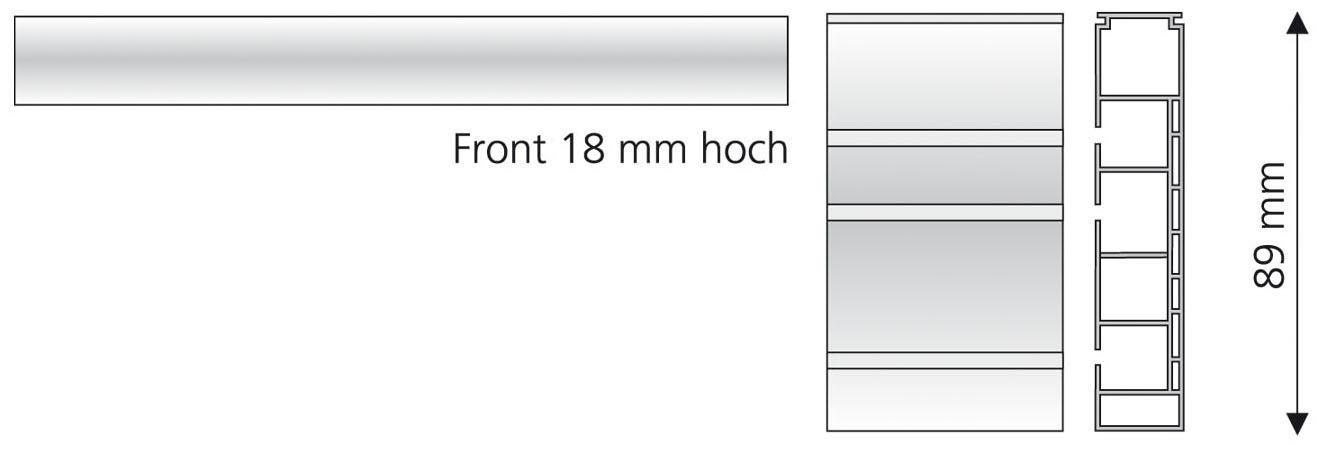 Liedeco Gardinenstange, 3 läufig-läufig, Fixmaß günstig online kaufen