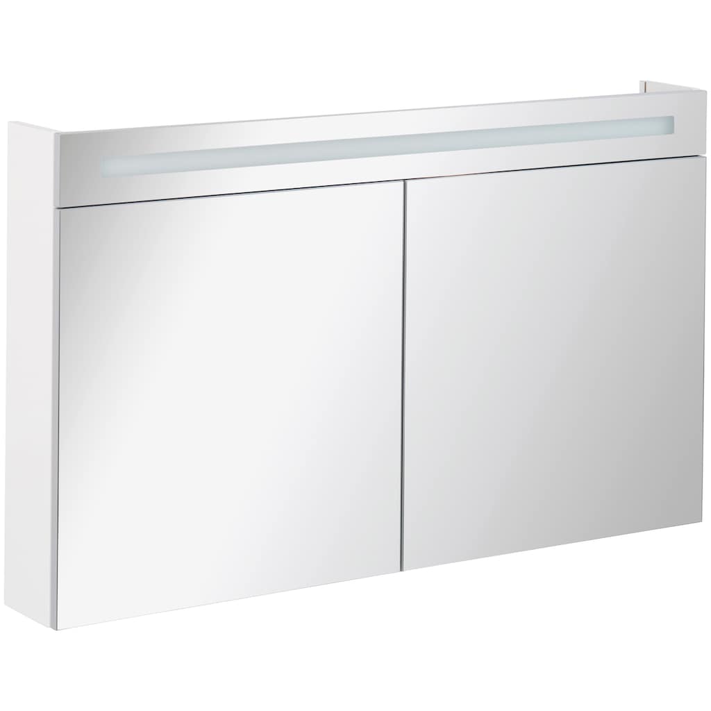 FACKELMANN Spiegelschrank »CL 120 - weiß«, Breite 120 cm, 2 Türen, doppelseitig verspiegelt
