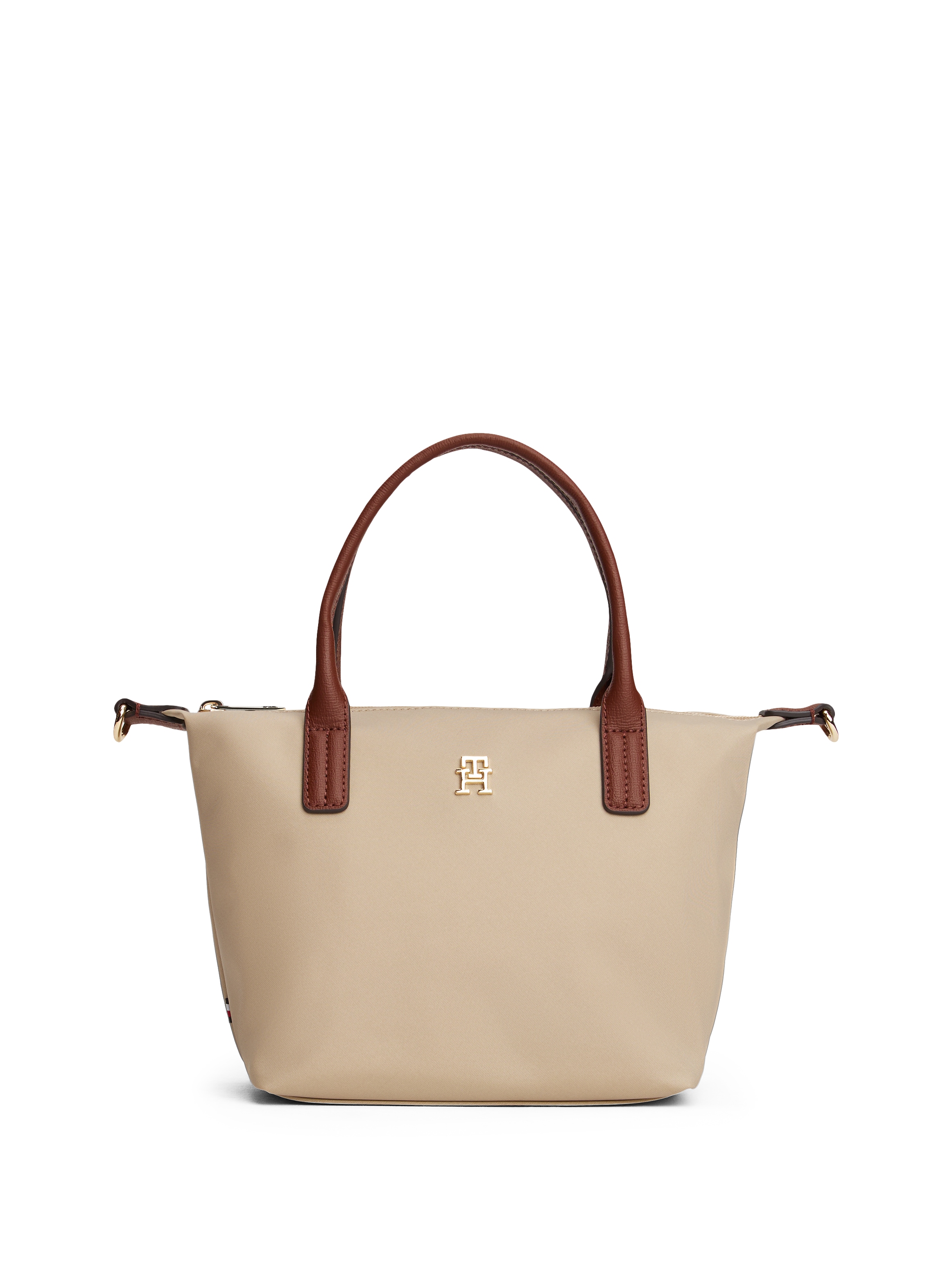 Tommy Hilfiger Tragetasche »POPETTE MINI TOTE«, Damen Umhängetasche, Minibag mit abnehmbarem Riemen