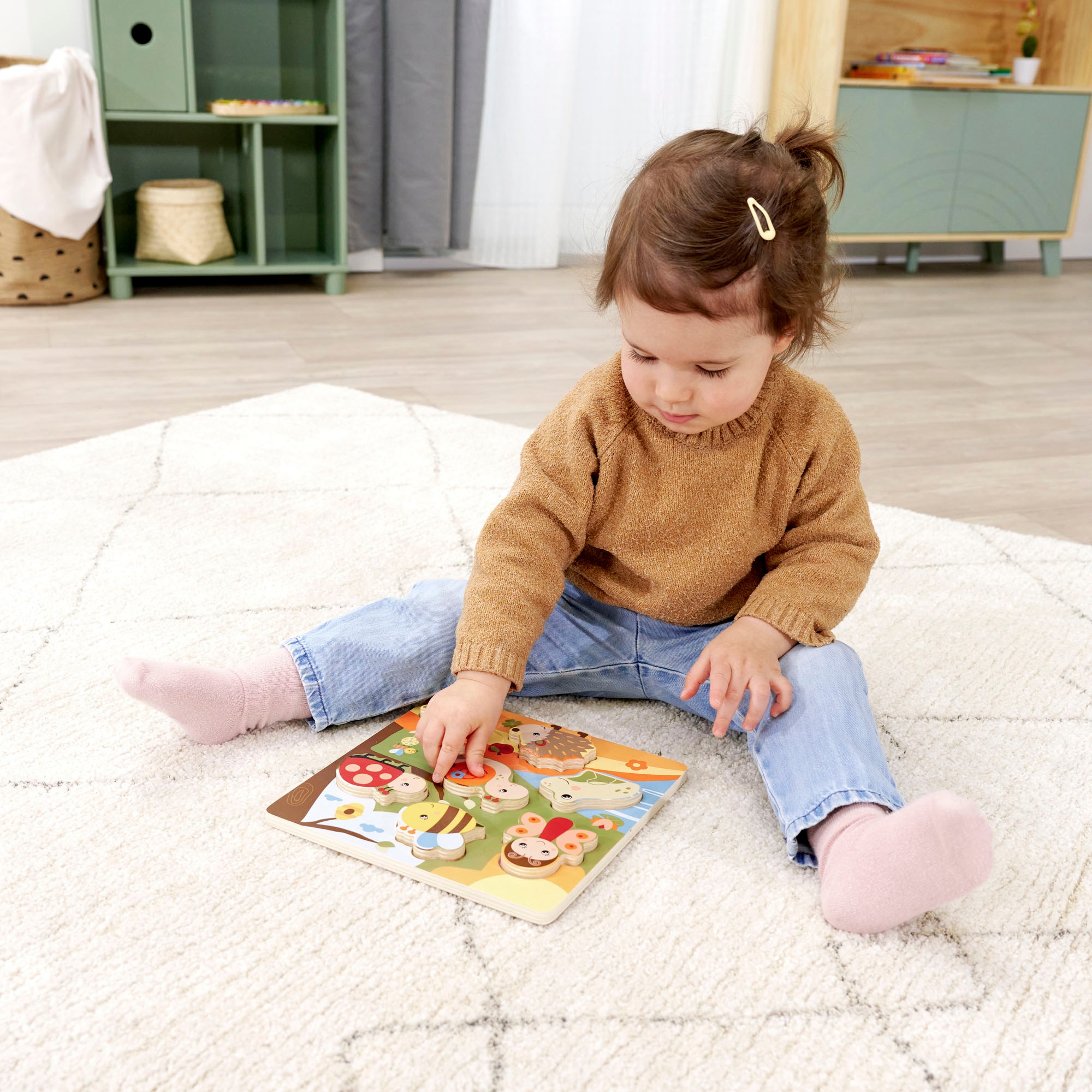 Eichhorn Steckpuzzle »Fühlpuzzle mit Stoff«, FSC® - schützt Wald - weltweit