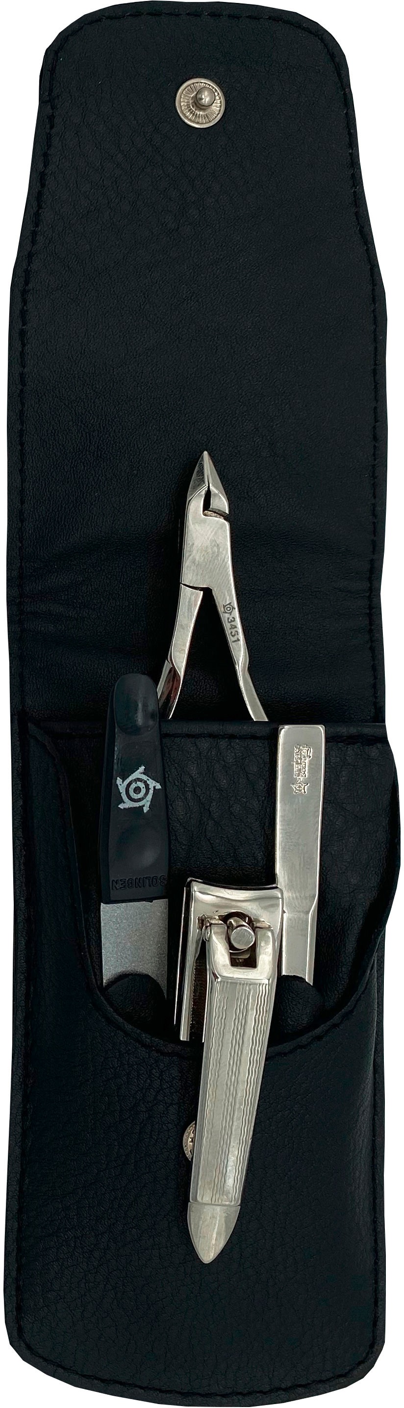 PFEILRING Maniküre-Etui, (4 tlg.), Nappaleder