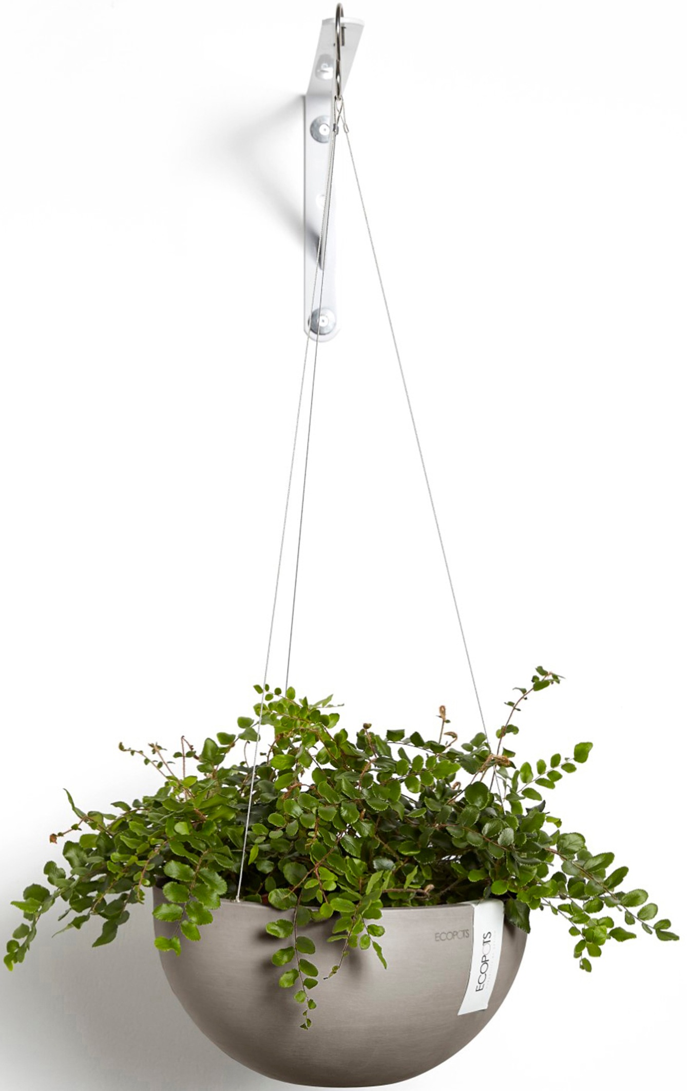 ECOPOTS Blumentopf »Brussels hängend 27 Taupe« für innen und außen: frostsicher, bruchsicher und lichtbeständig