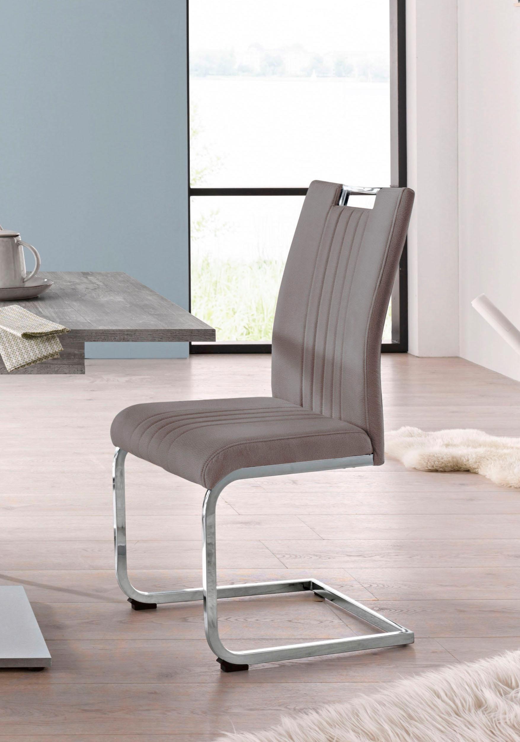 HOME AFFAIRE Freischwinger (Set) 2 Stk. cappuccino + silberfarben