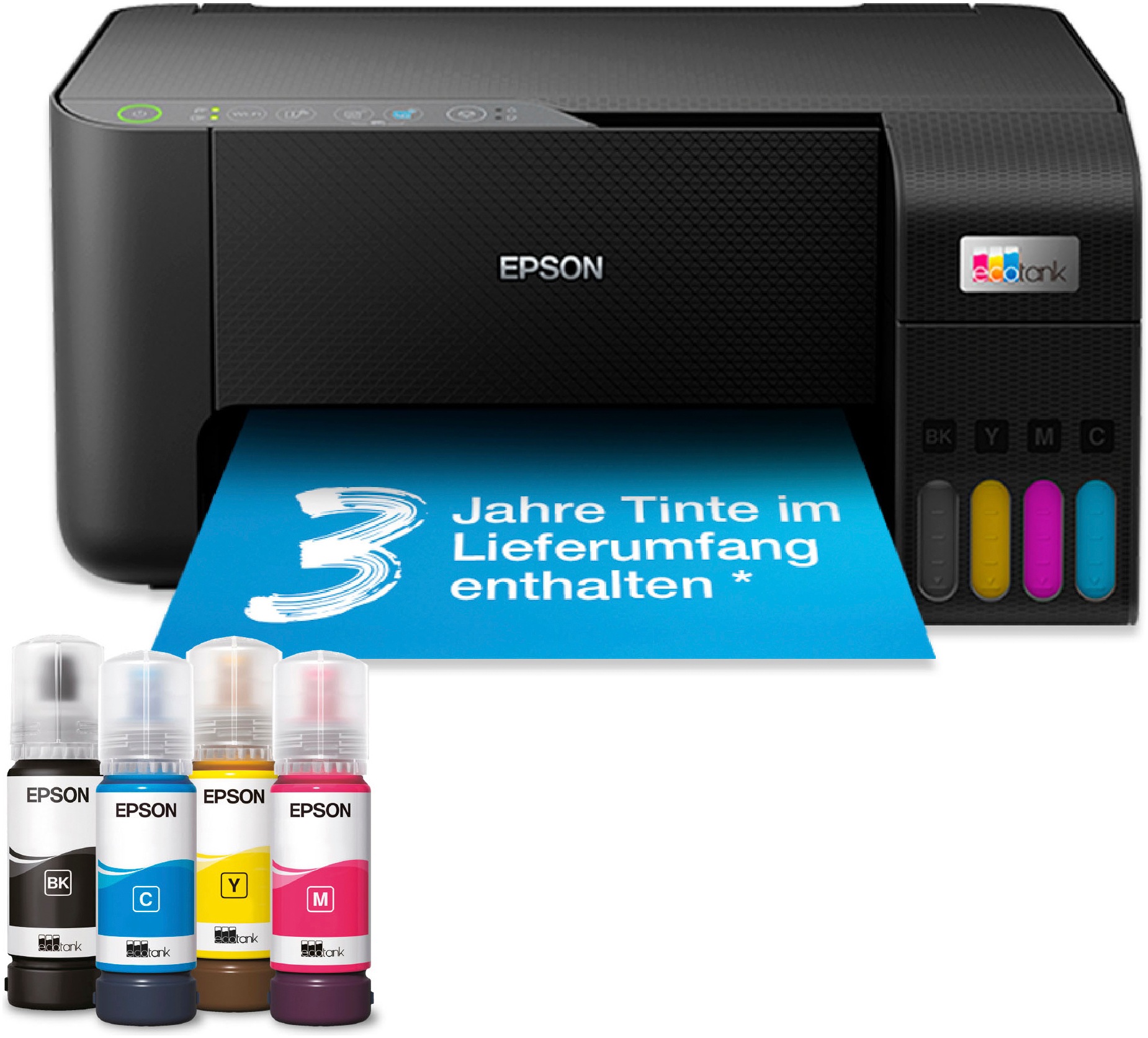 Epson Multifunktionsdrucker »EcoTank ET-2862«, Einfaches, unkompliziertes Tintentanksystem zum Nachfüllen