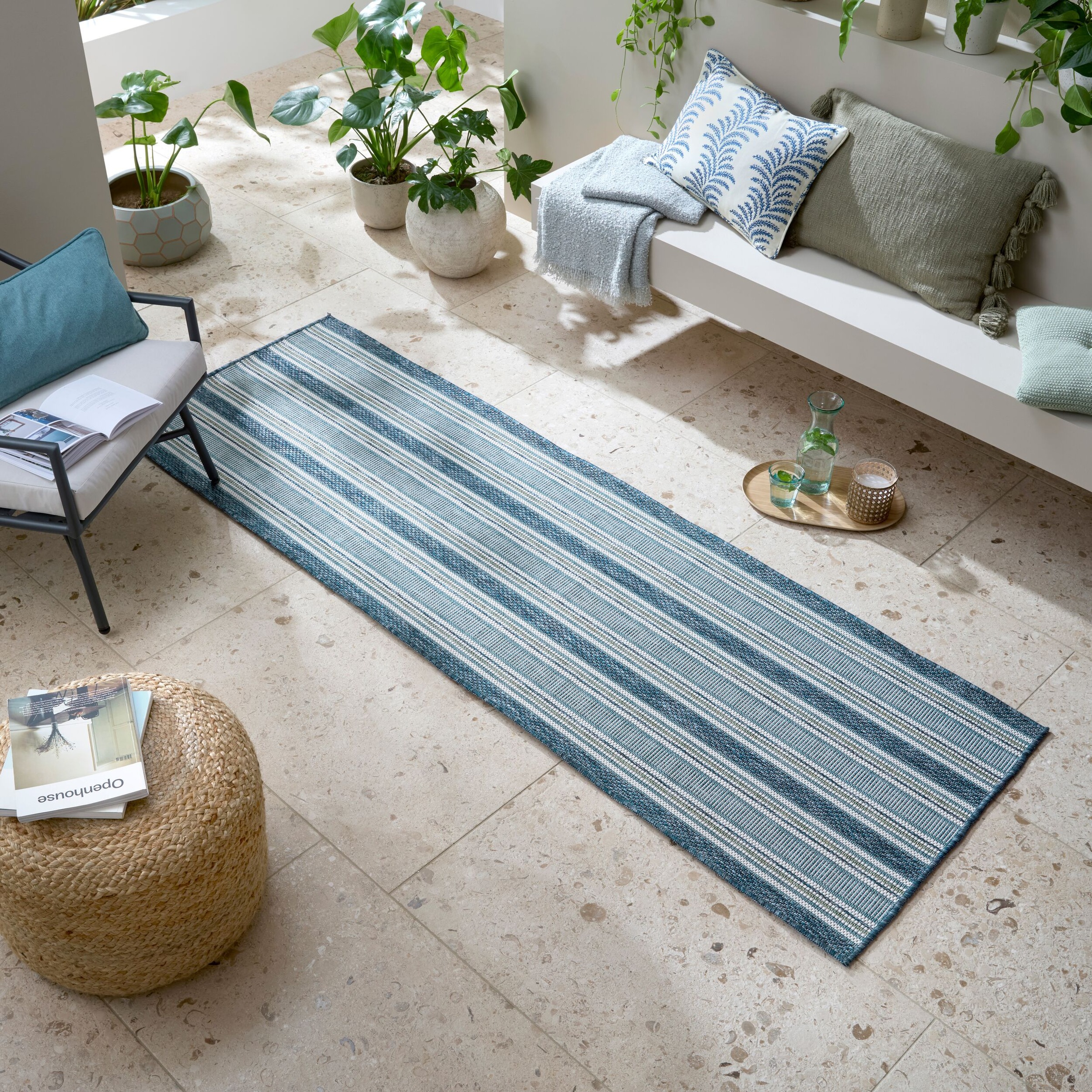 FLAIR RUGS Teppich »Roma Stripe«, rechteckig, 4 mm Höhe, Roma Stripe Indoor günstig online kaufen