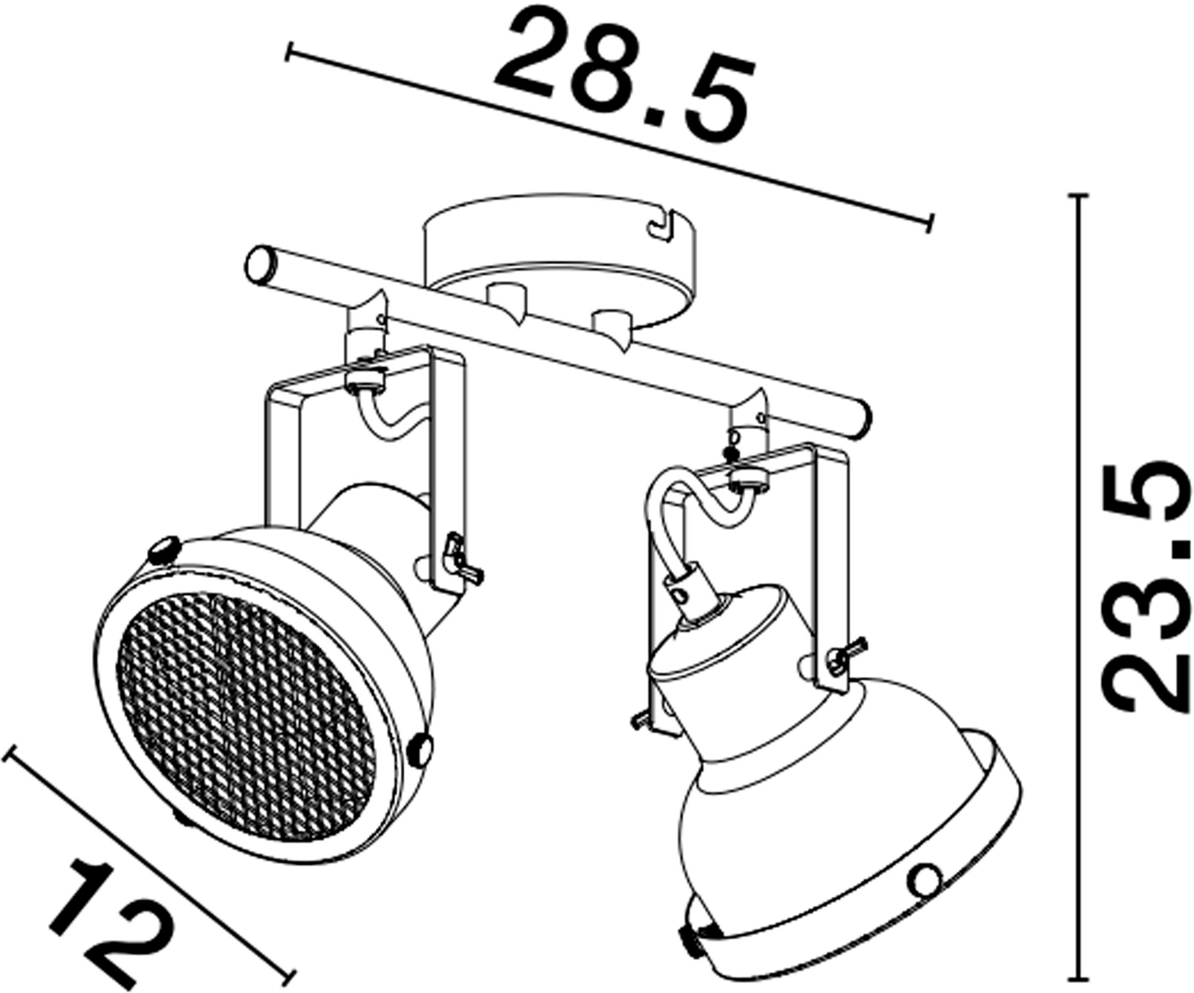 Nova Luce Deckenleuchte »RUVI« GU10 1 Stk. Ohne Beleuchtung