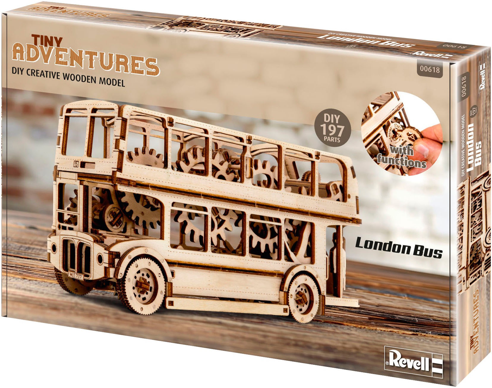 Revell® Modellbausatz »Revell Tiny Adventures, London Bus« 1:40 Made in Europe
