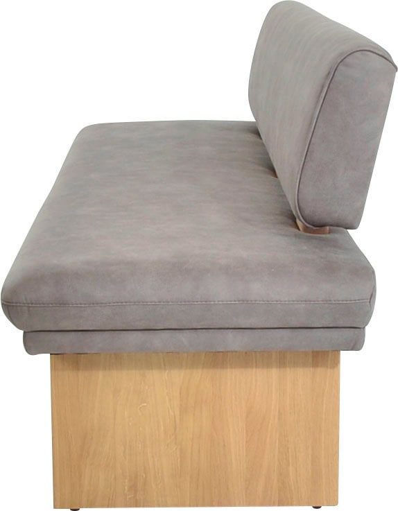K+W Komfort & Wohnen Polsterbank »Longbeach«, (1 St.), Spitzkissenoptik im Sitz, wahlweise in der Breite 204cm oder 224cm