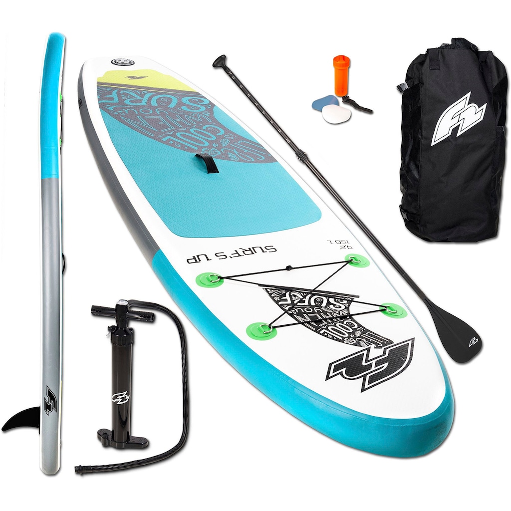 F2 Inflatable SUP-Board »F2 Surf's Up Kids«, (Set, 5 tlg., mit Paddel)