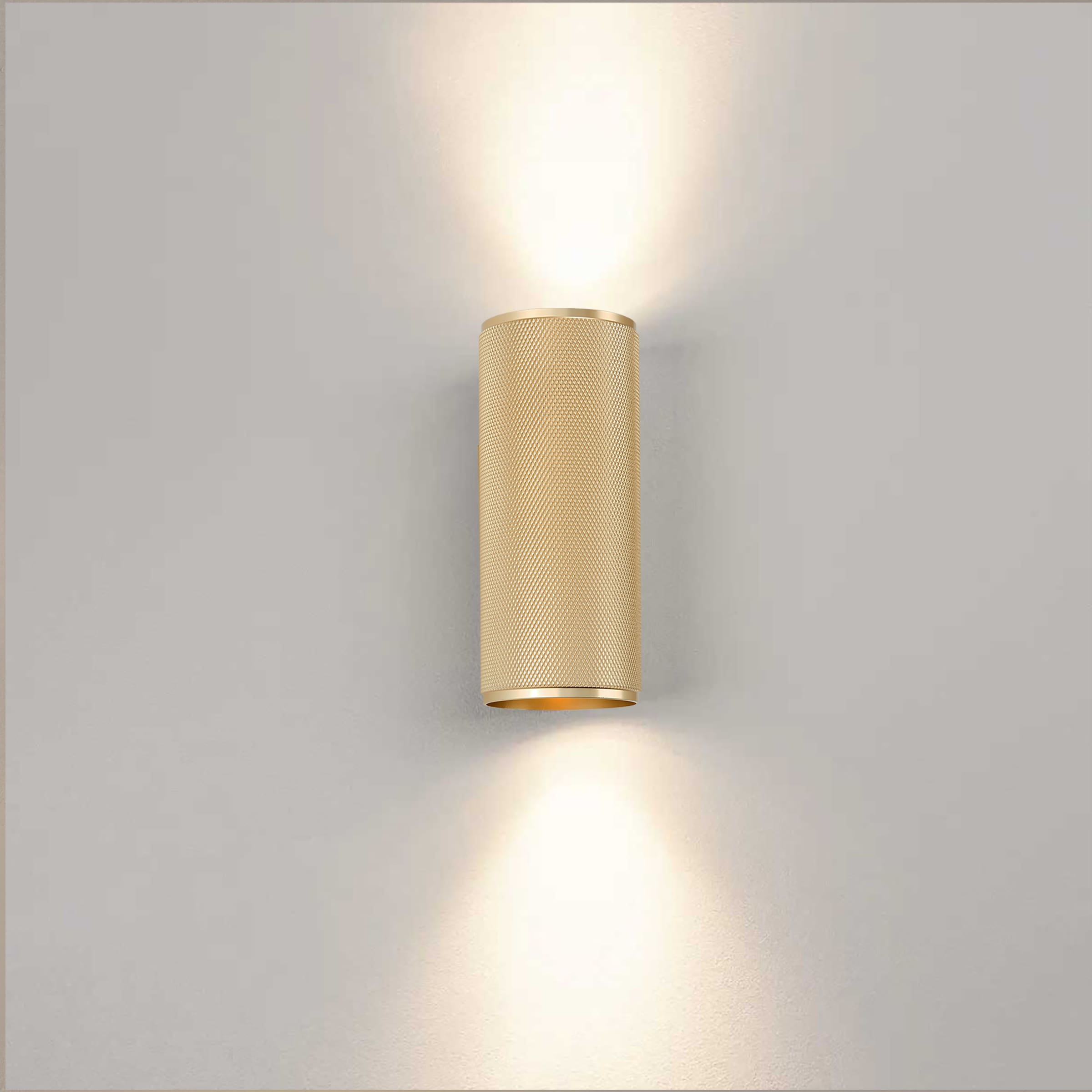 Brilliant Wandleuchte »Marty«, 2 flammig, Leuchtmittel GU10 | LED wechselbar, Up/Down Light, 16 x 7 cm, GU10, Aluminium
