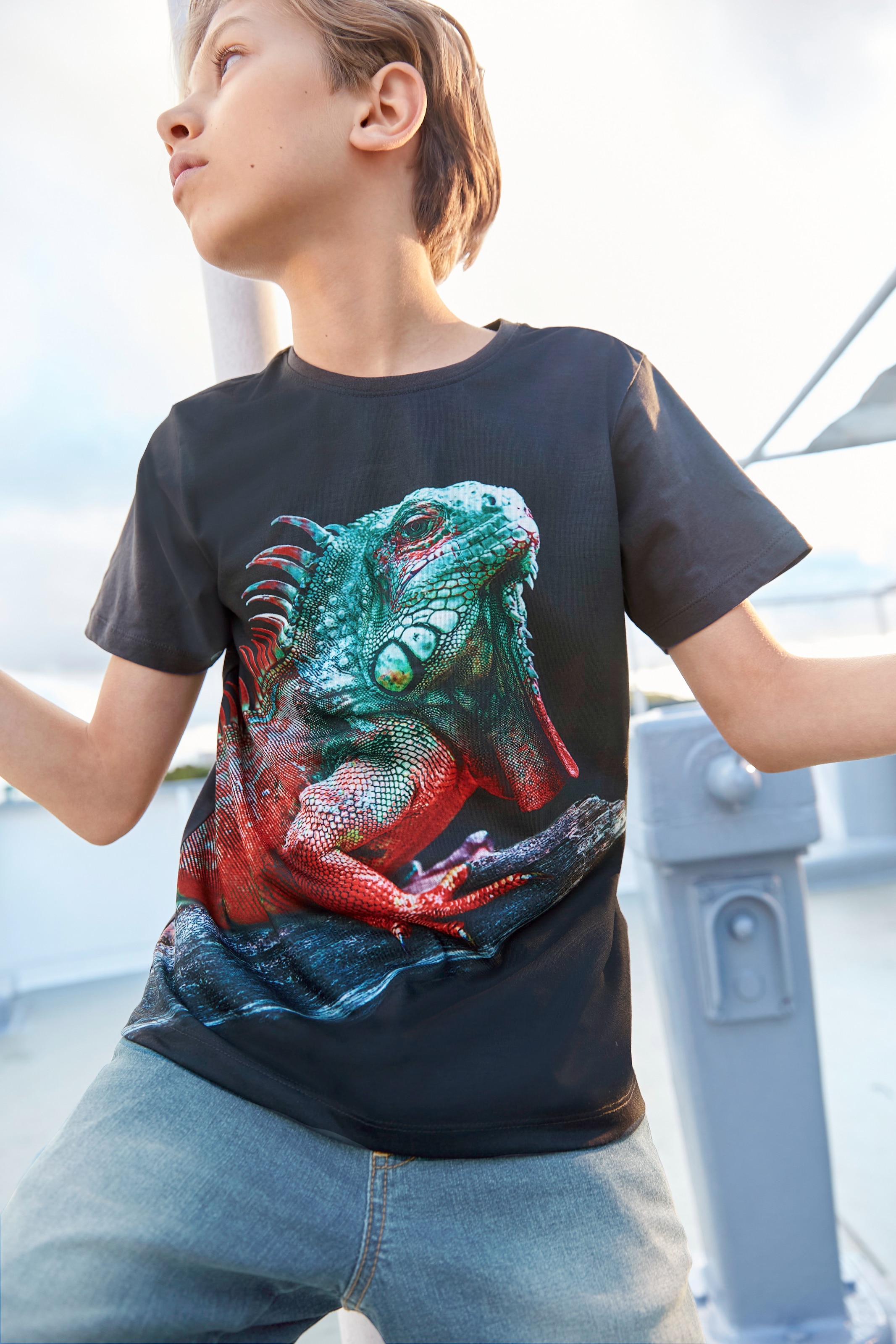 LIZARD«, T-Shirt »LITTLE bestellen im Fotodruck Online-Shop KIDSWORLD