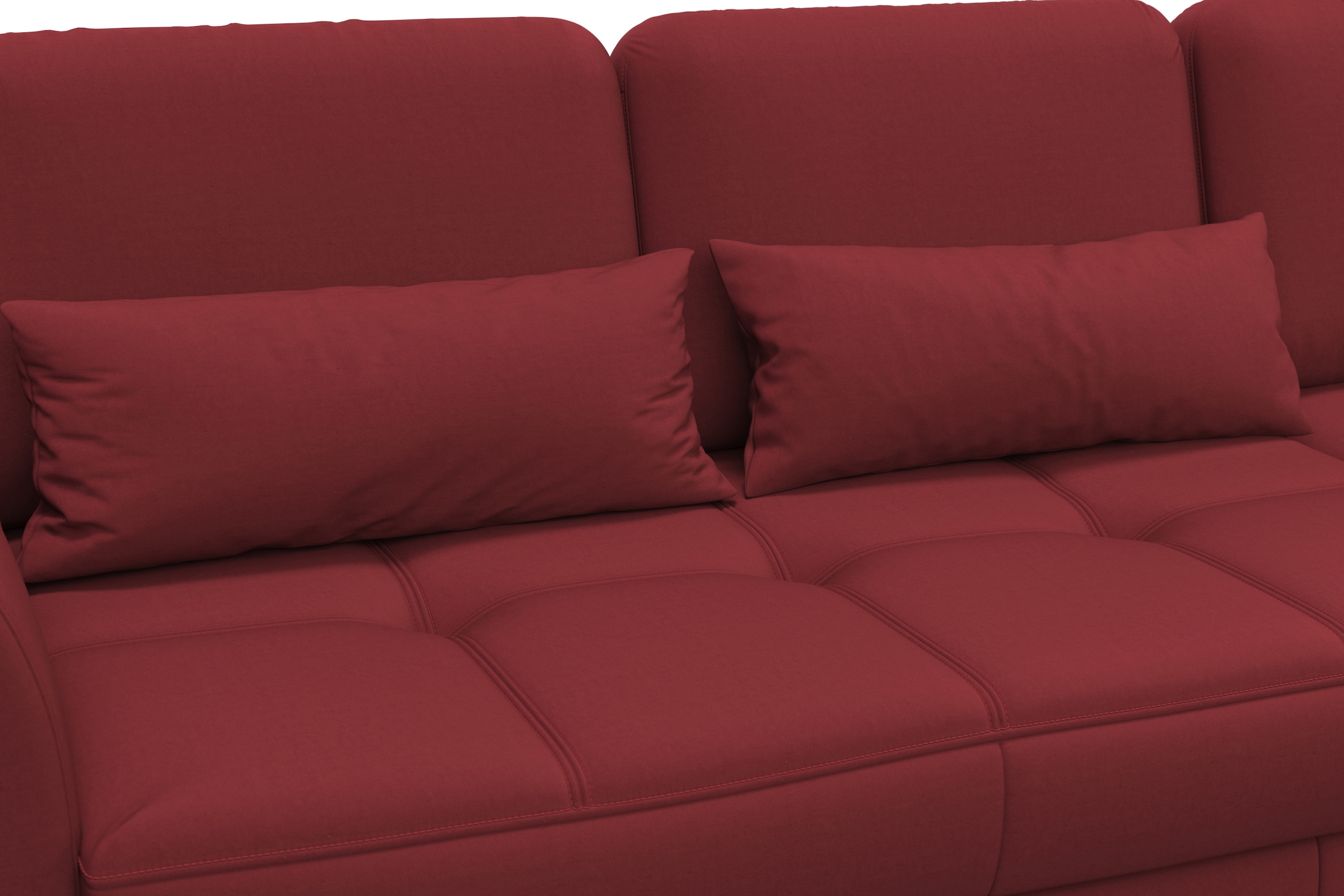 sit&more Ecksofa »Bendigo L-Form«, inklusive Sitztiefenverstellung, Bodenfreiheit 15 cm, 2 Fußfarben