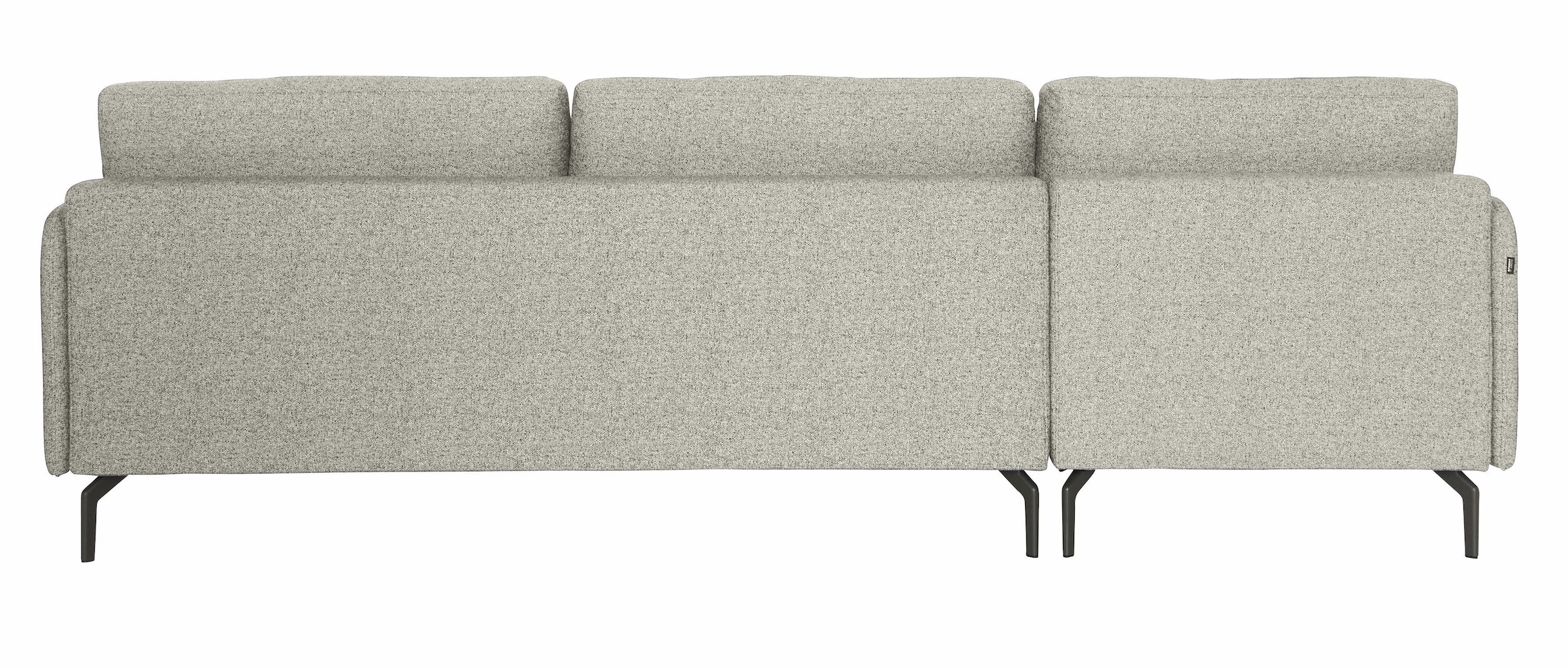 Creation BY ROLF BENZ Ecksofa »CR.450, Designecksofa, Polsterecke, L-Form«, Armlehne sehr schmal, Breite 234 cm, Alugussfüße in umbragrau