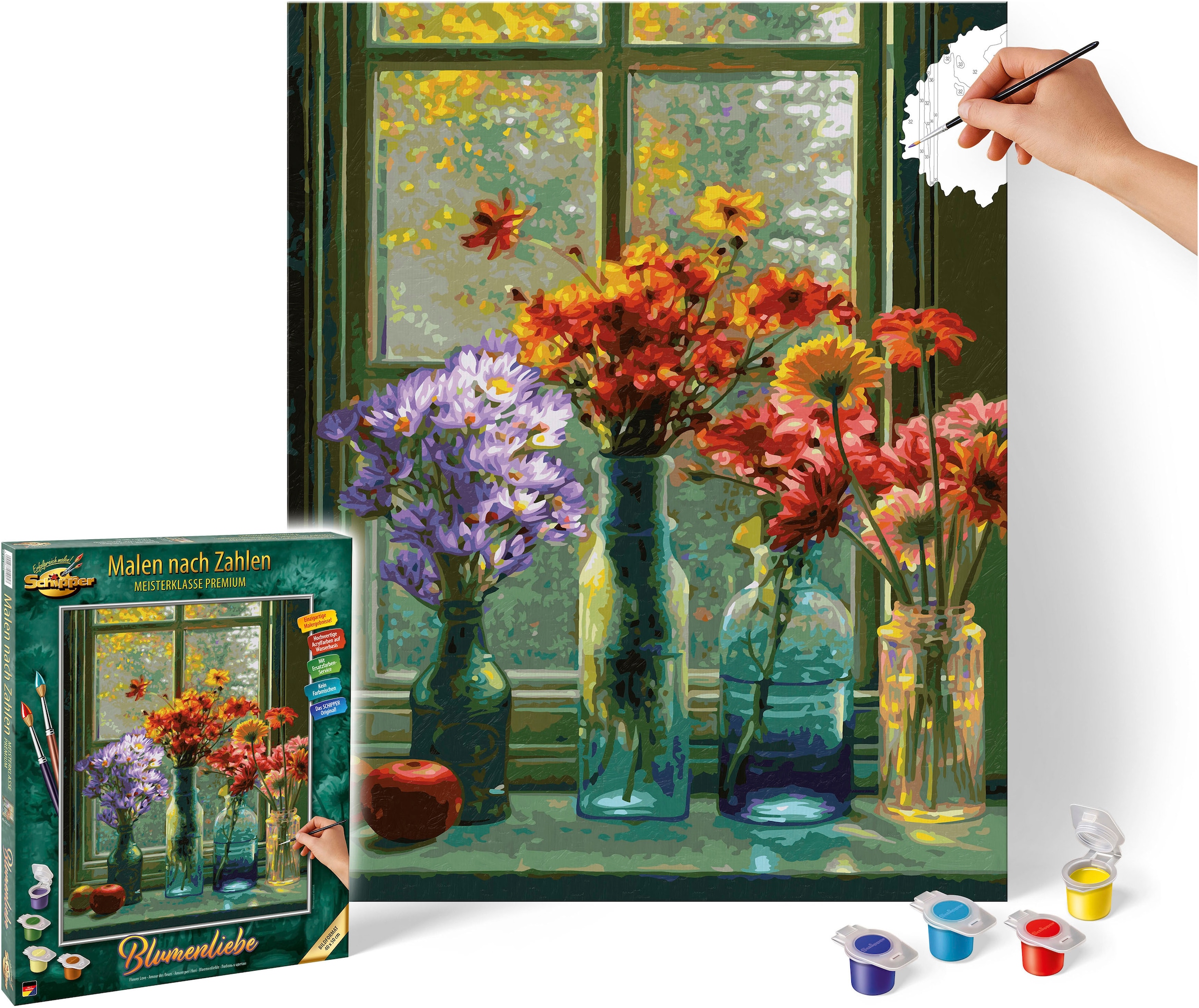 Schipper Malen nach Zahlen »Meisterklasse Premium - Blumenliebe«, Made in Germany