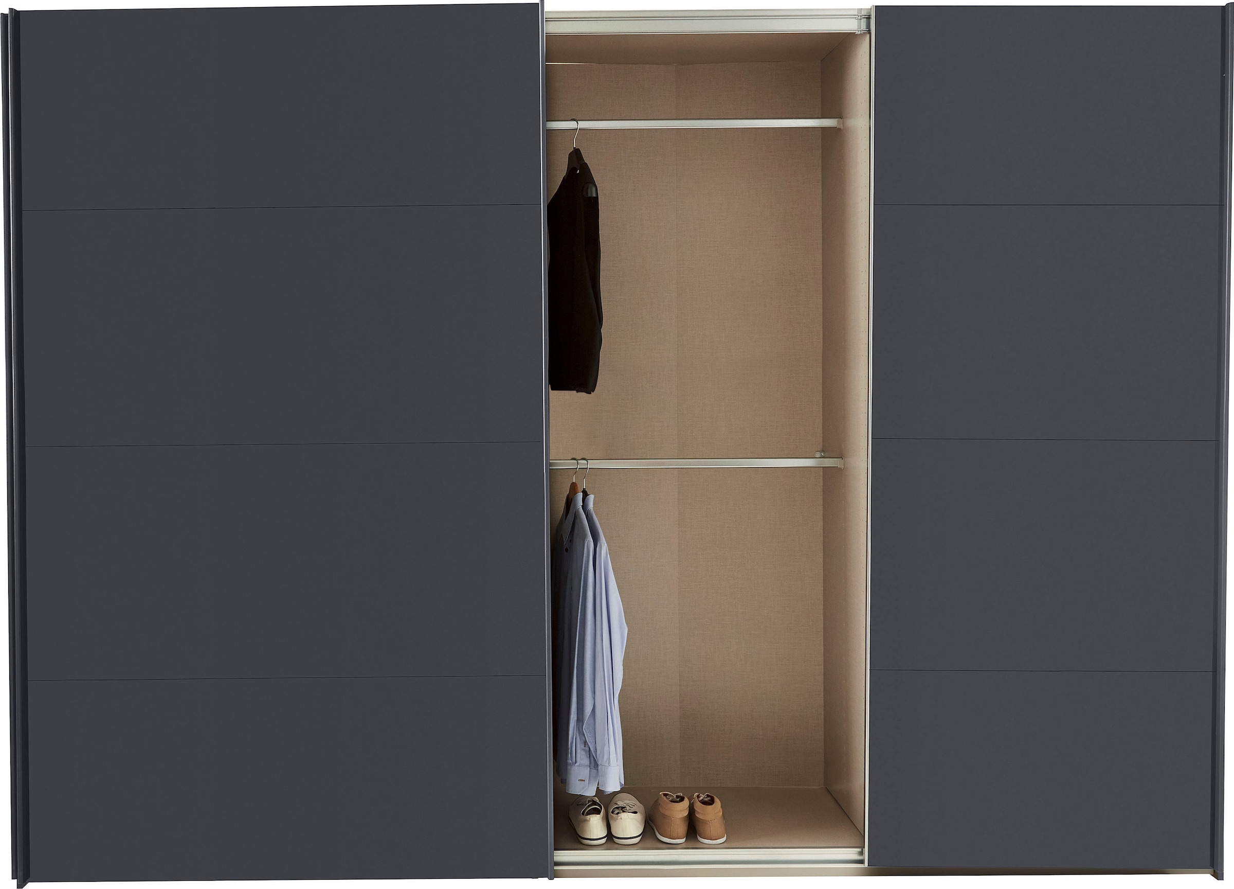 rauch Schwebetürenschrank »Kleiderschrank Schrank Garderobe TOPSELLER OTELI inkl. Inneneinteilung«, mit 3 Innenschubladen sowie zusätzlichen Einlegeböden MADE IN GERMANY