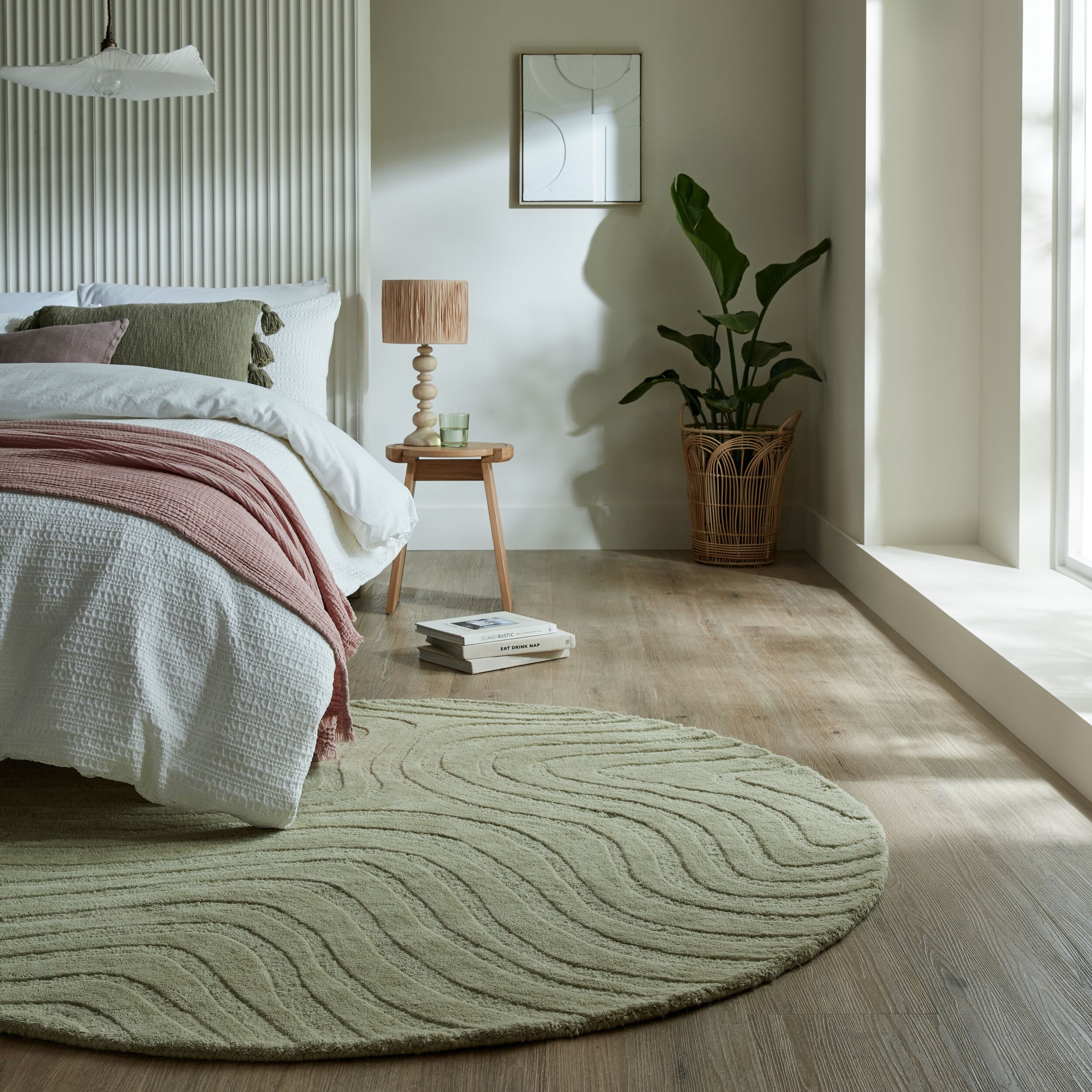 FLAIR RUGS Wollteppich »Mesmerise«, rund, 14 mm Höhe, Wollteppich mit Hoch- günstig online kaufen