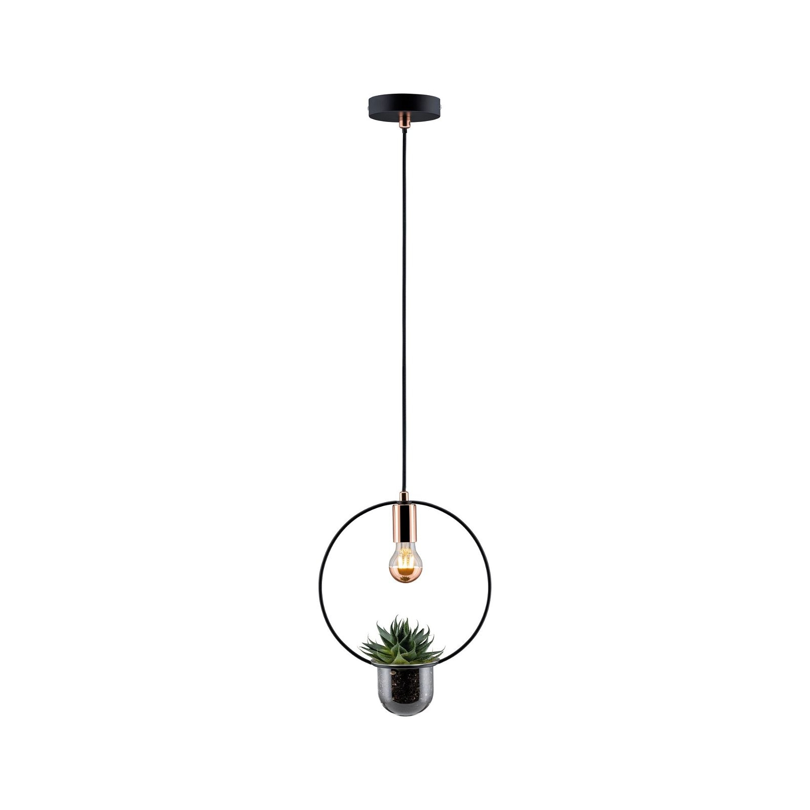 Paulmann Pendelleuchte »Neordic Tasja max. 1x20W Schwarz/Kupfer 230V Metall«, 1 flammig, Leuchtmittel E27 | ohne Leuchtmittel, E27