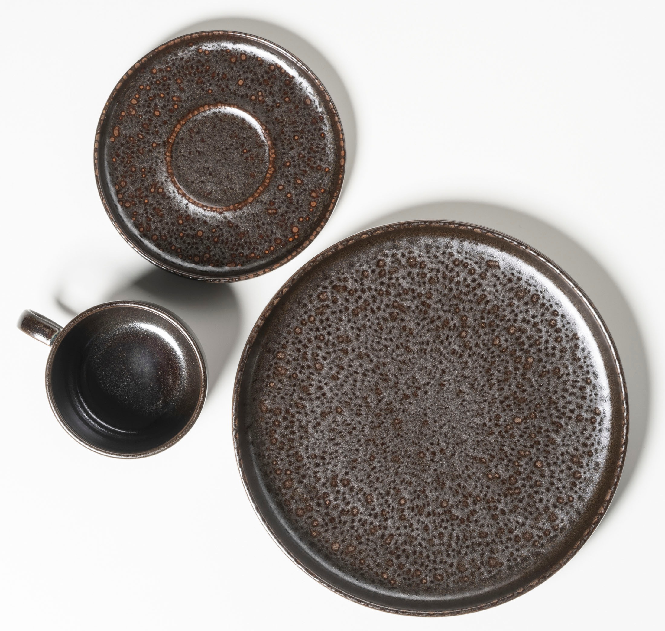 gipfelstück Kaffeeservice »Glockenklang«, (Set, 12 tlg.), Scandi-Style, jedes Stück ein Unikat, 12 Teile, für 4 Personen