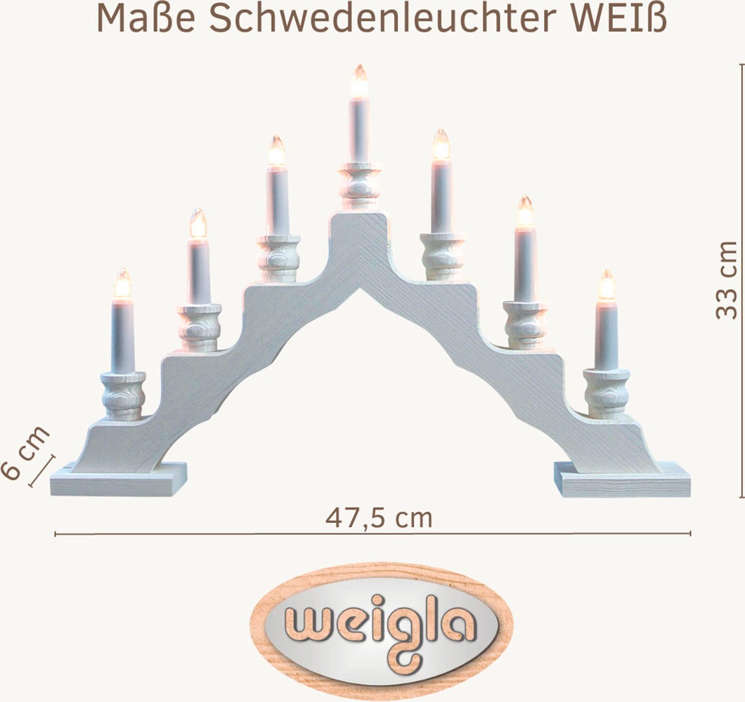 Weigla Lichterbogen »Schwede, Weihnachtsdeko«, 7-flammig günstig online kaufen