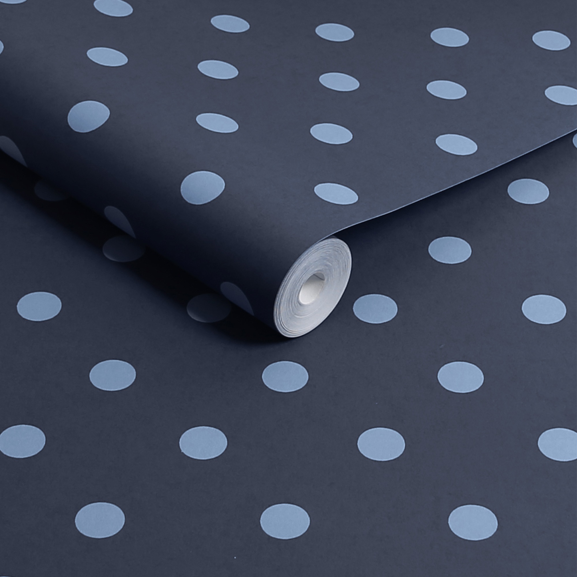 Cath Kidston Vliestapete »Button Spot Navy« gepunktet glatt 10mx52cm (ca. 5m2)