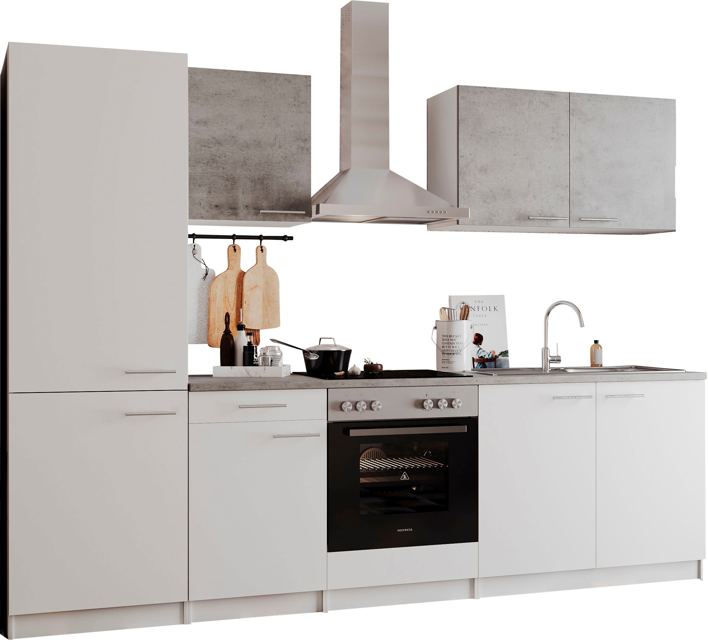 RESPEKTA Küchenzeile »Malia« Breite 270 cm, mit Soft-Close, in exklusiver Konfiguration für OTTO