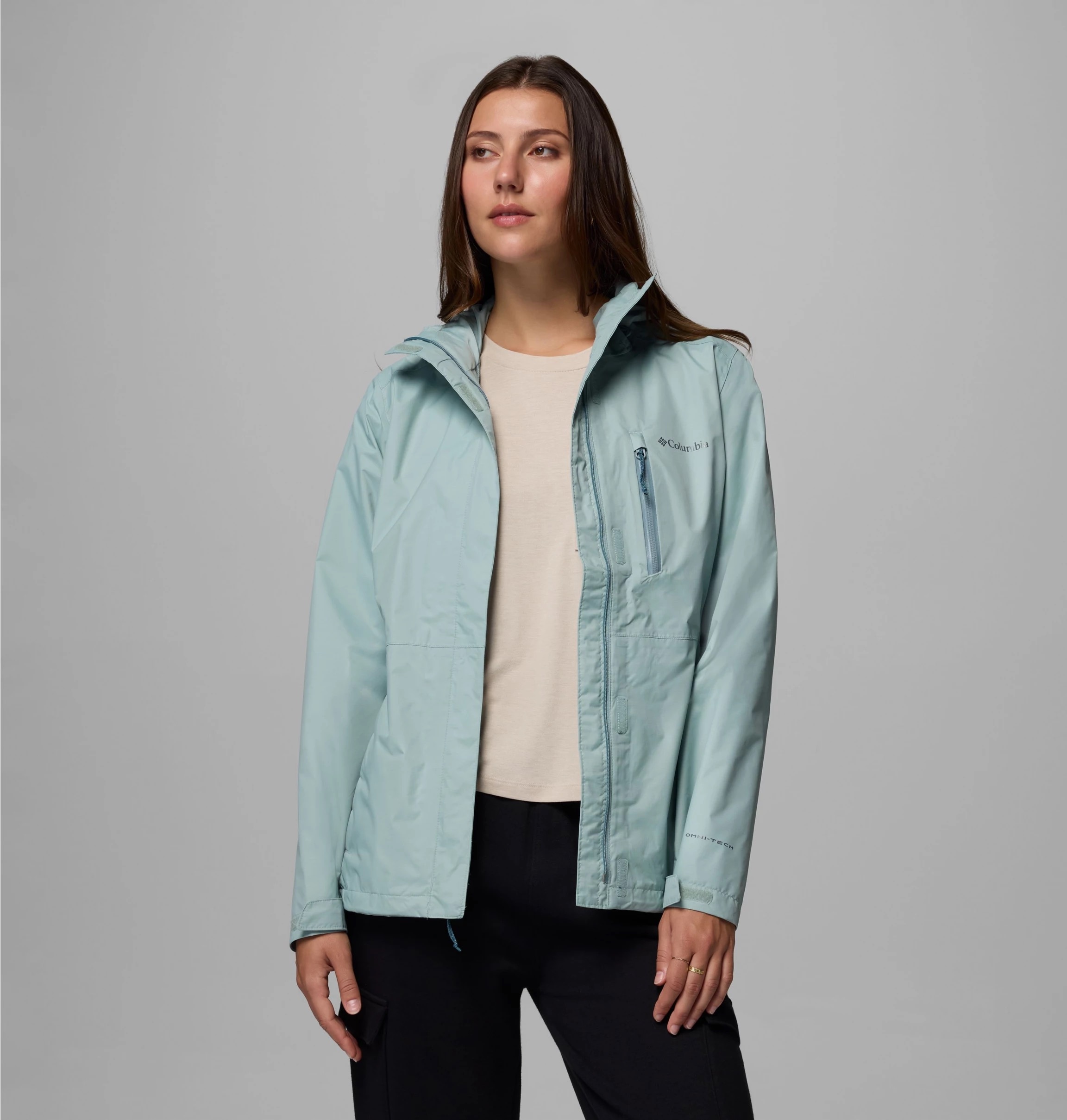 Columbia Regenjacke 1 Stk. tlg. mit Kapuze