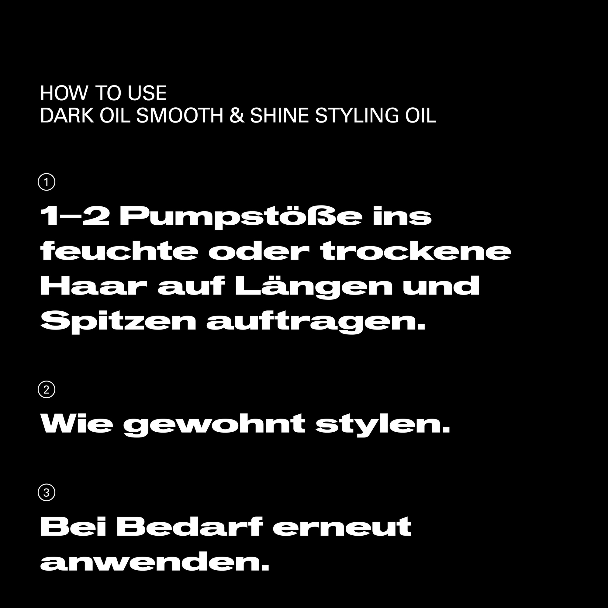 Sebastian Professional Haaröl »Dark Oil Hairoil« für trockenes, glanzloses und geschädigtes Haar, gegen Frizz