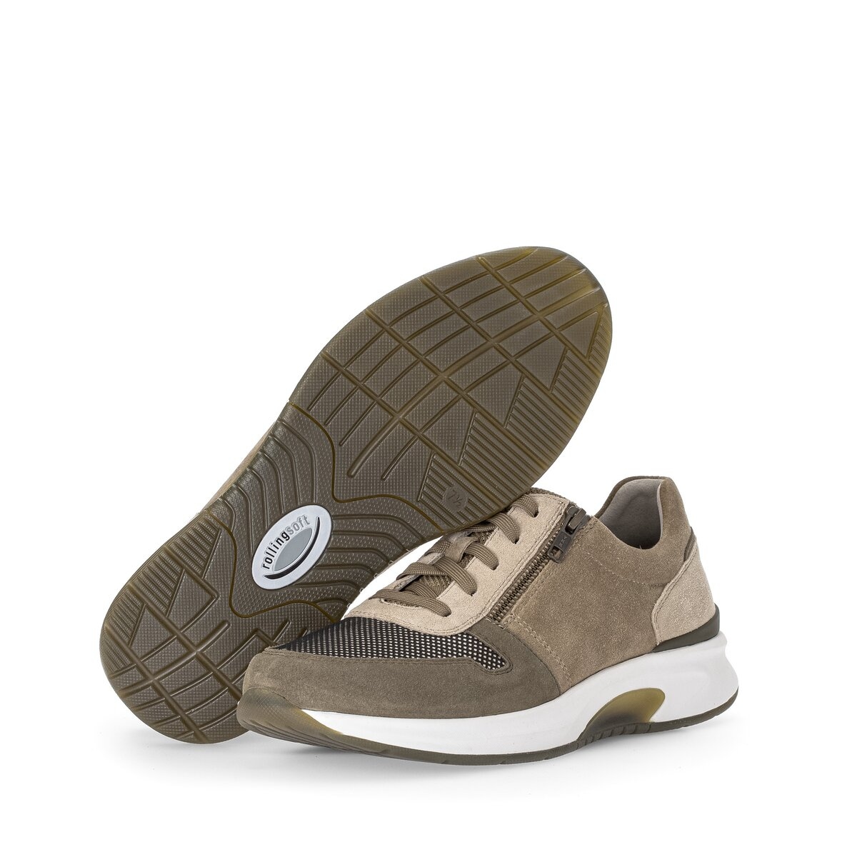 Gabor Sneaker »rollingsoft Sneaker low Materialmix Leder/Textil«