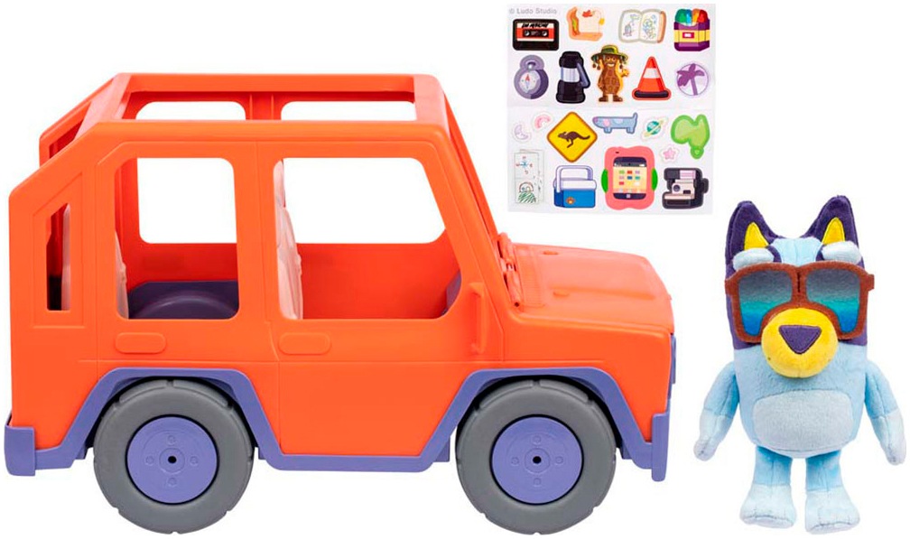 Moose Spielwelt »Bluey, Großes Familienauto & Bluey-Plüschfigur 20 cm«