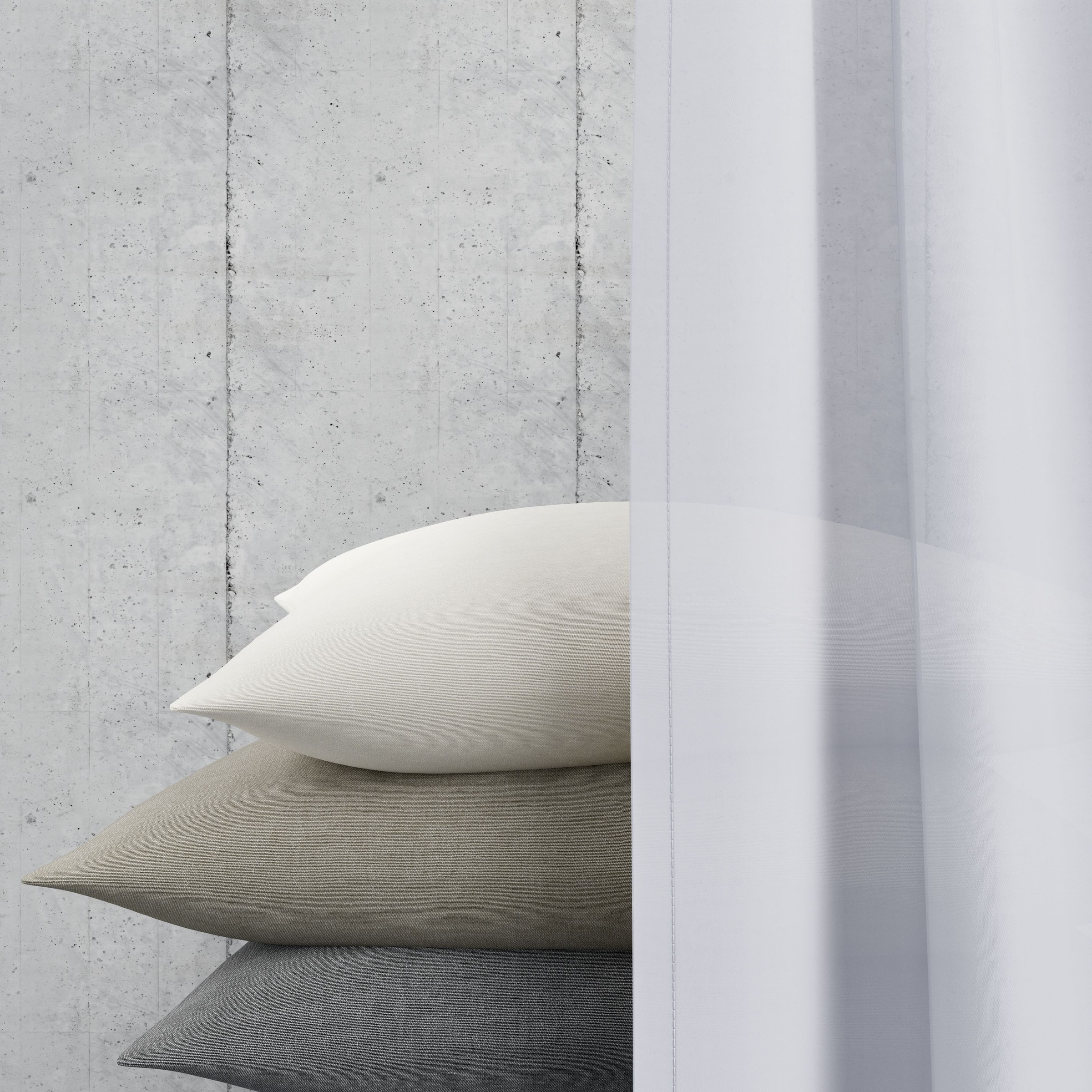 Neutex for you! Vorhang nach Maß »EVA«, (1 St.), Uni-Voile mit elegantem Glanz