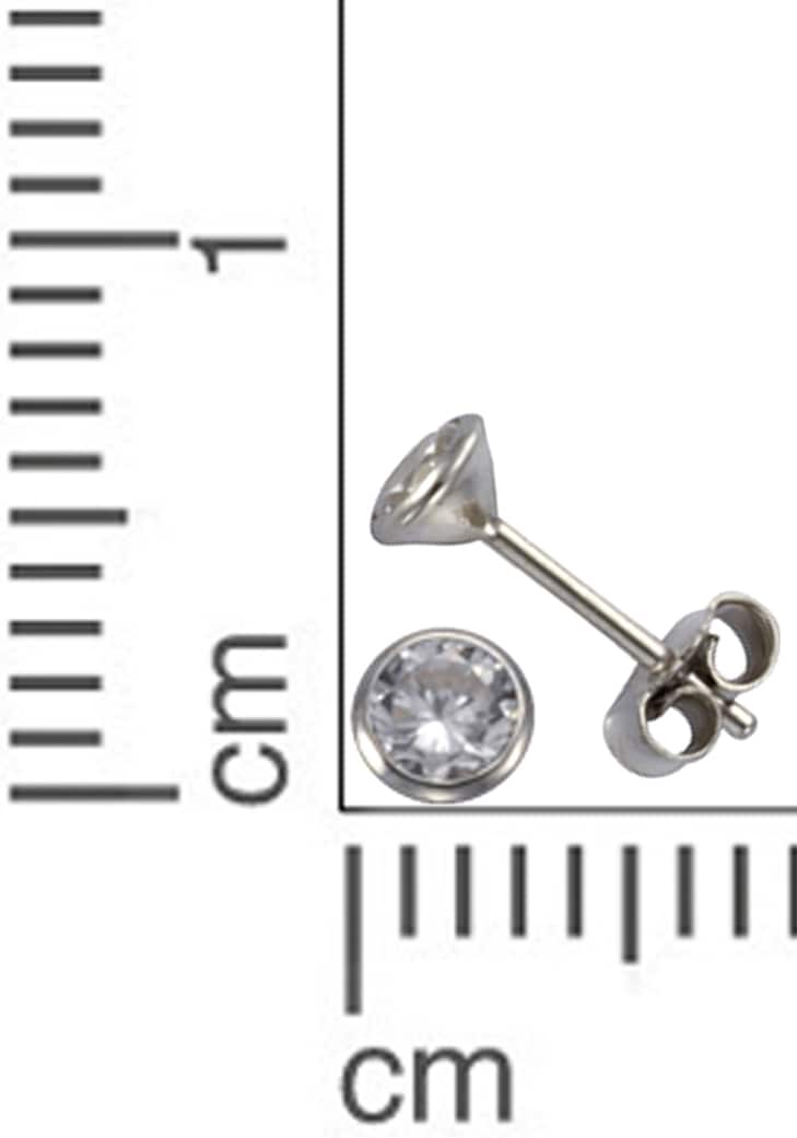 Firetti Paar Ohrstecker »Schmuck Geschenk Silber 925 Ohrschmuck Solitär«, mit Zirkonia (synth.)