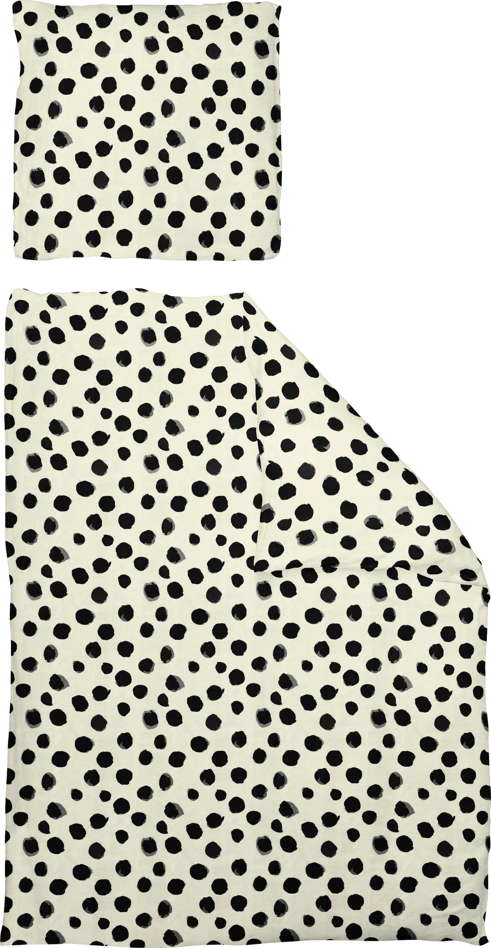 Adam Bettwäsche »Leinenbettwäsche Dots«, aus Bio-Baumwolle