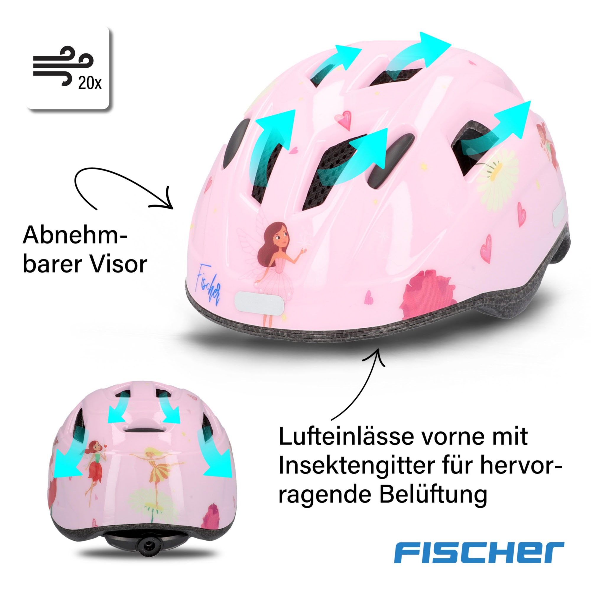 FISCHER Fahrrad Kinderfahrradhelm »Plus Princess XS/S«